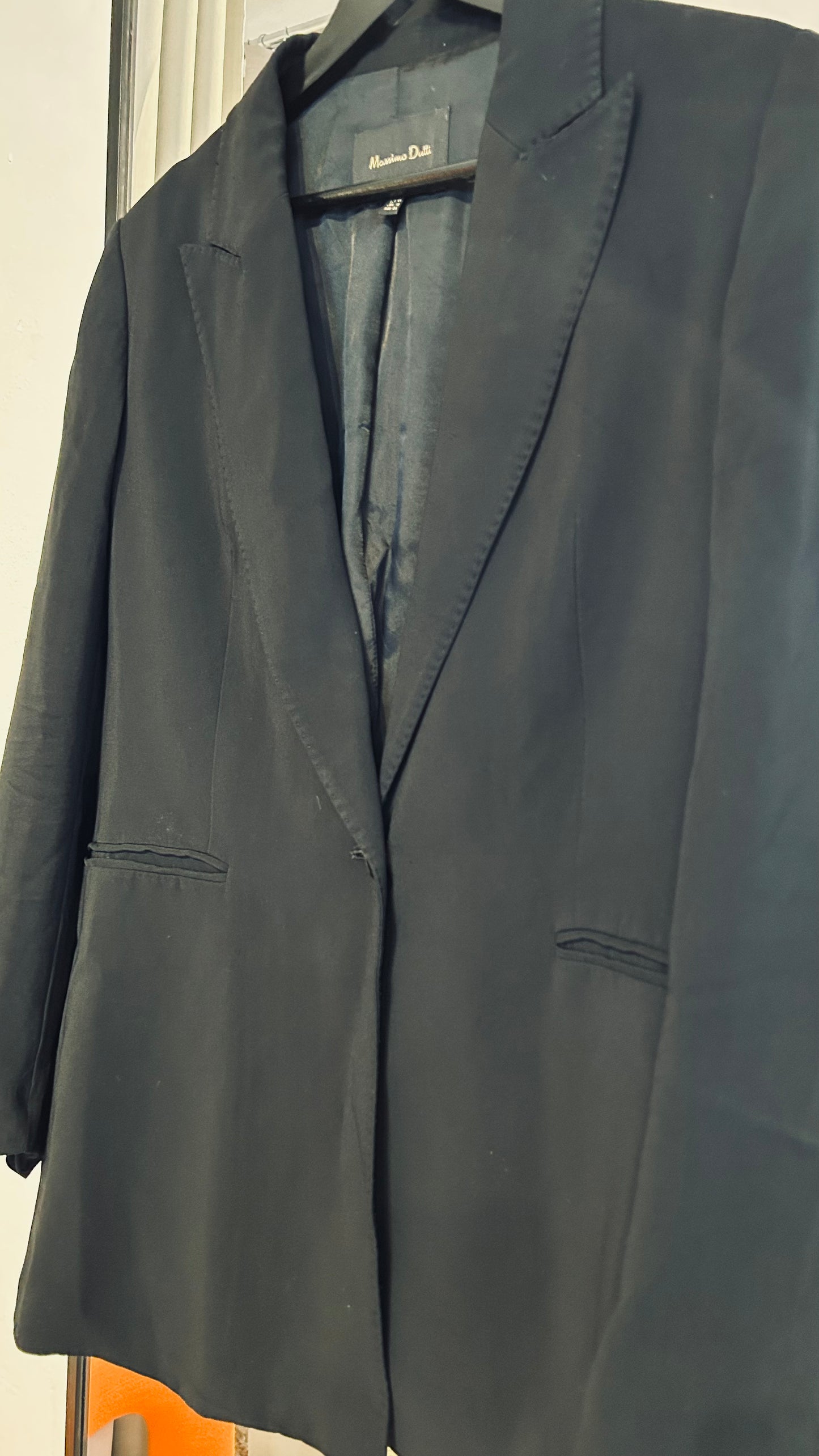 MASSIMO DUTTI Blazer fließend schwarz