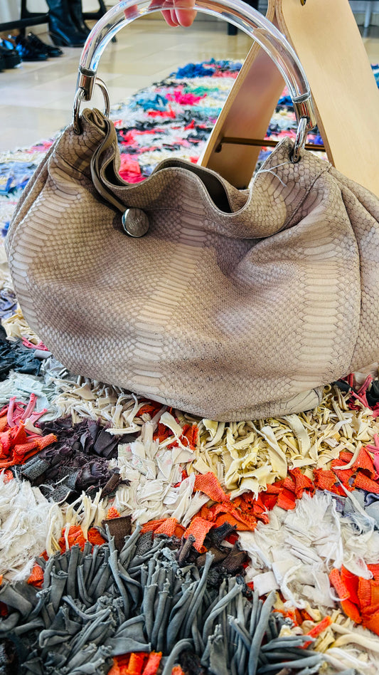 FURLA Tasche beige Schlange