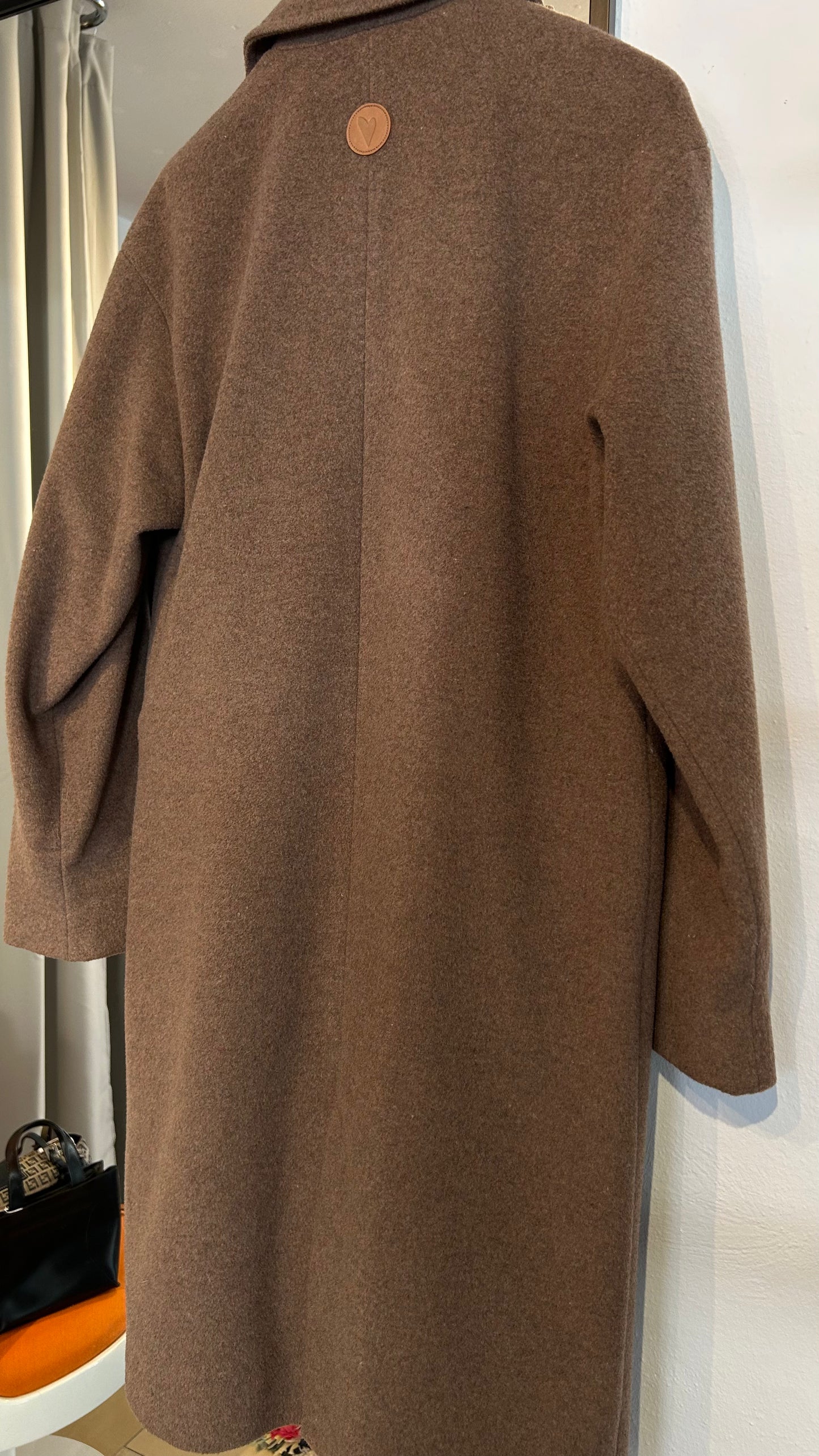 MOS MOSH Wollmantel braun / 36