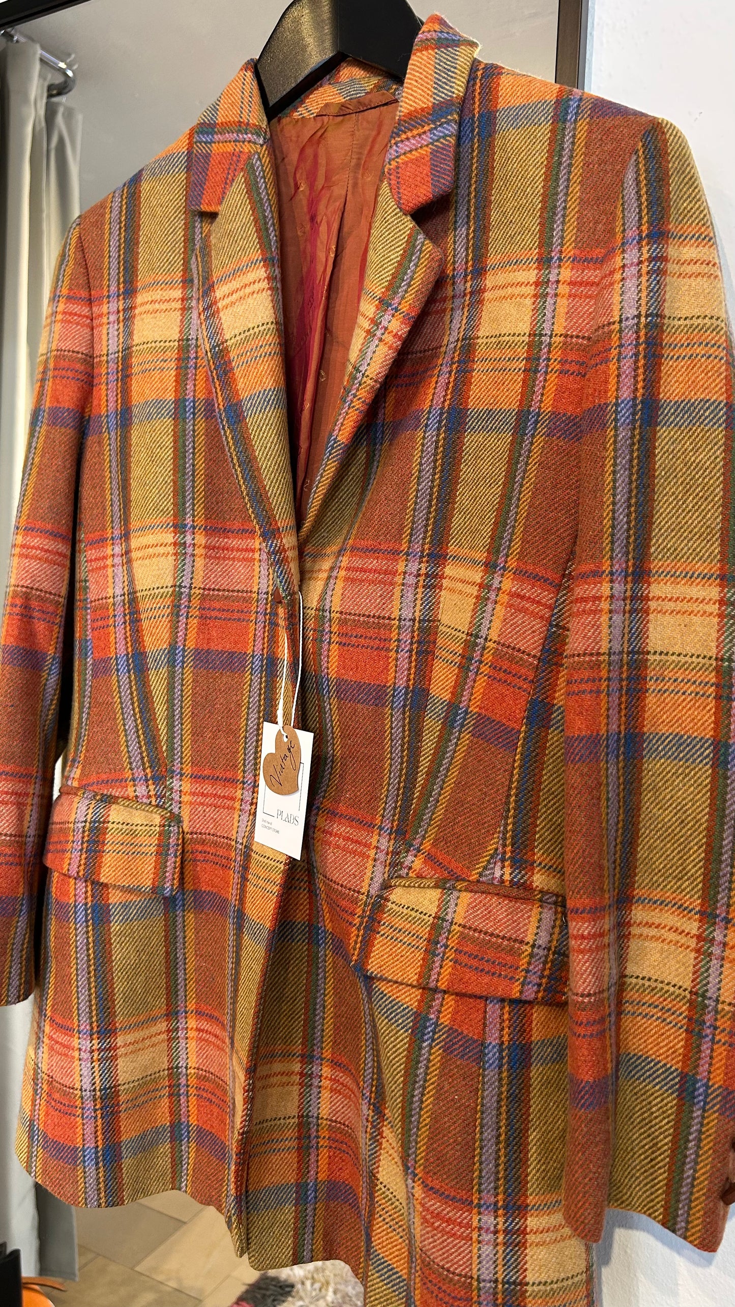 AIGNER Vintage Wollblazer Kariert / S-M