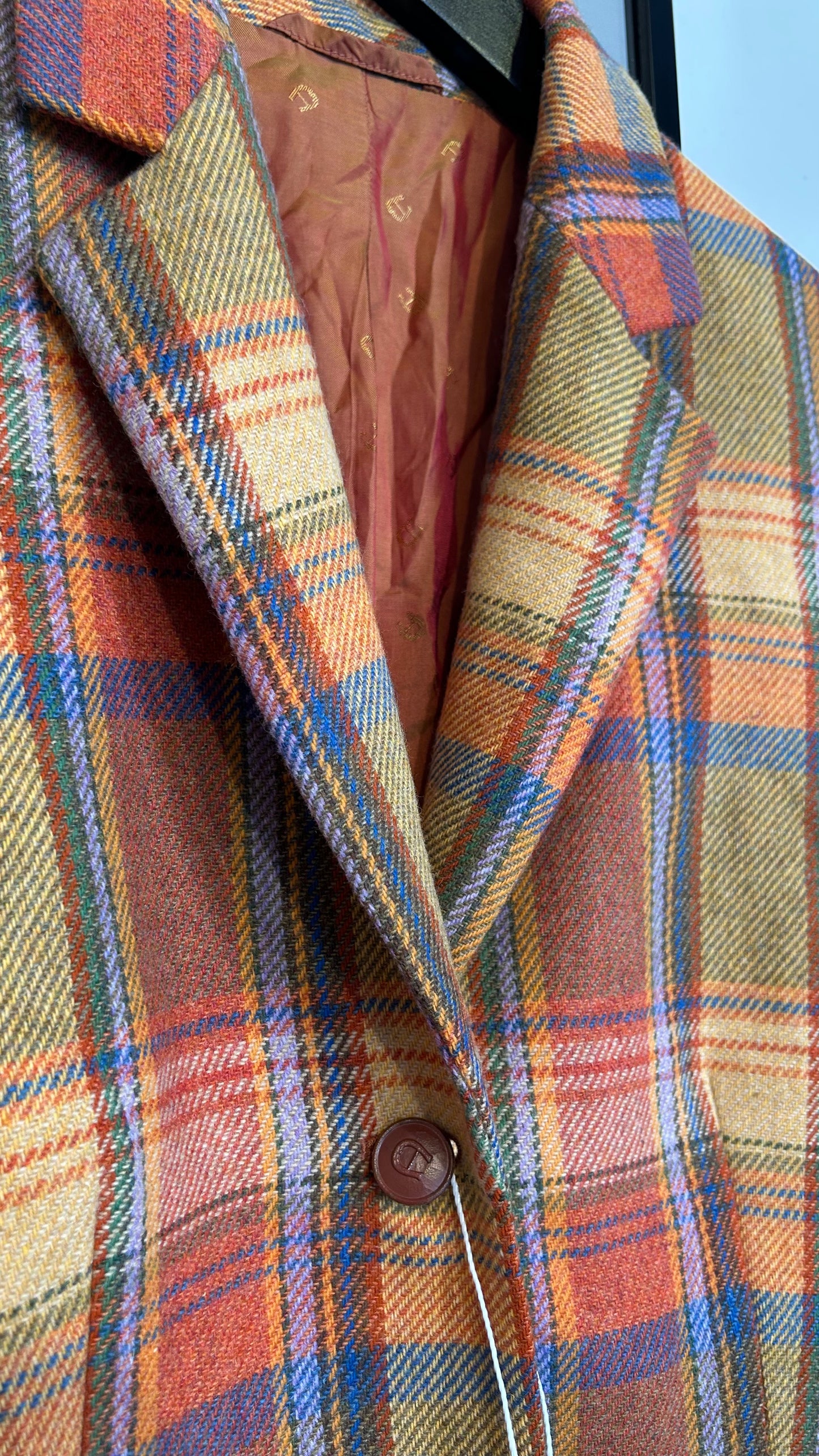 AIGNER Vintage Wollblazer Kariert / S-M