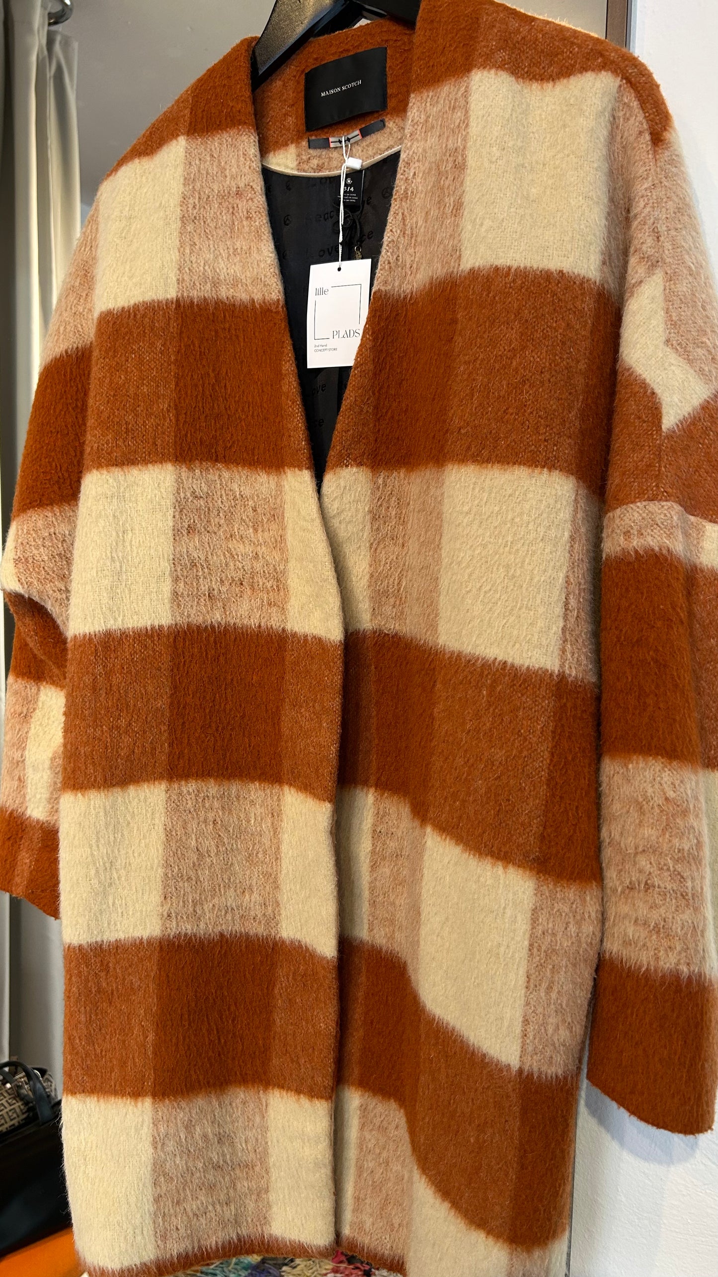 MAISON SCOTCH Mantel Karo / M-L