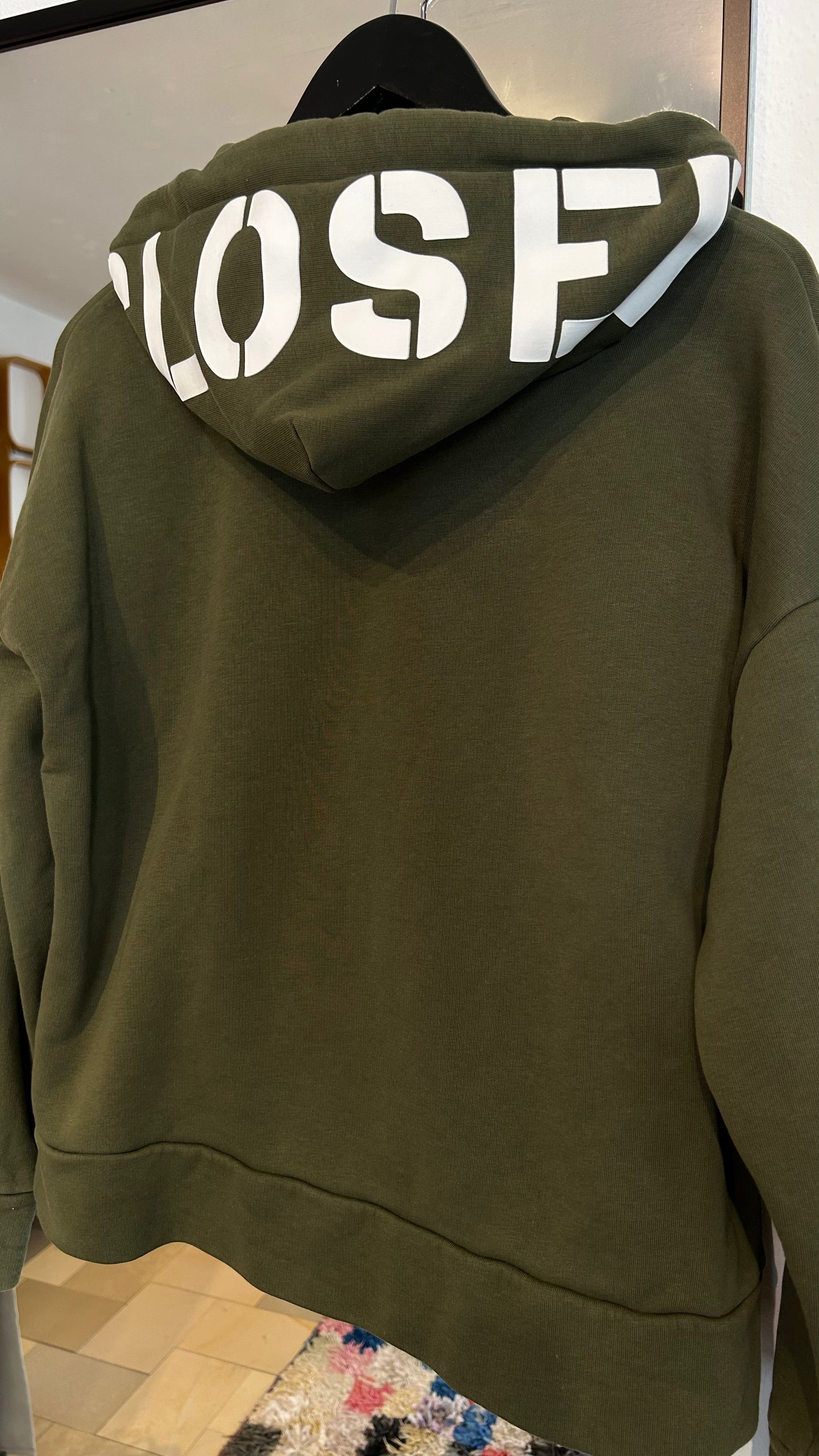 CLOSED Kapuzenpullover olivgrün / S