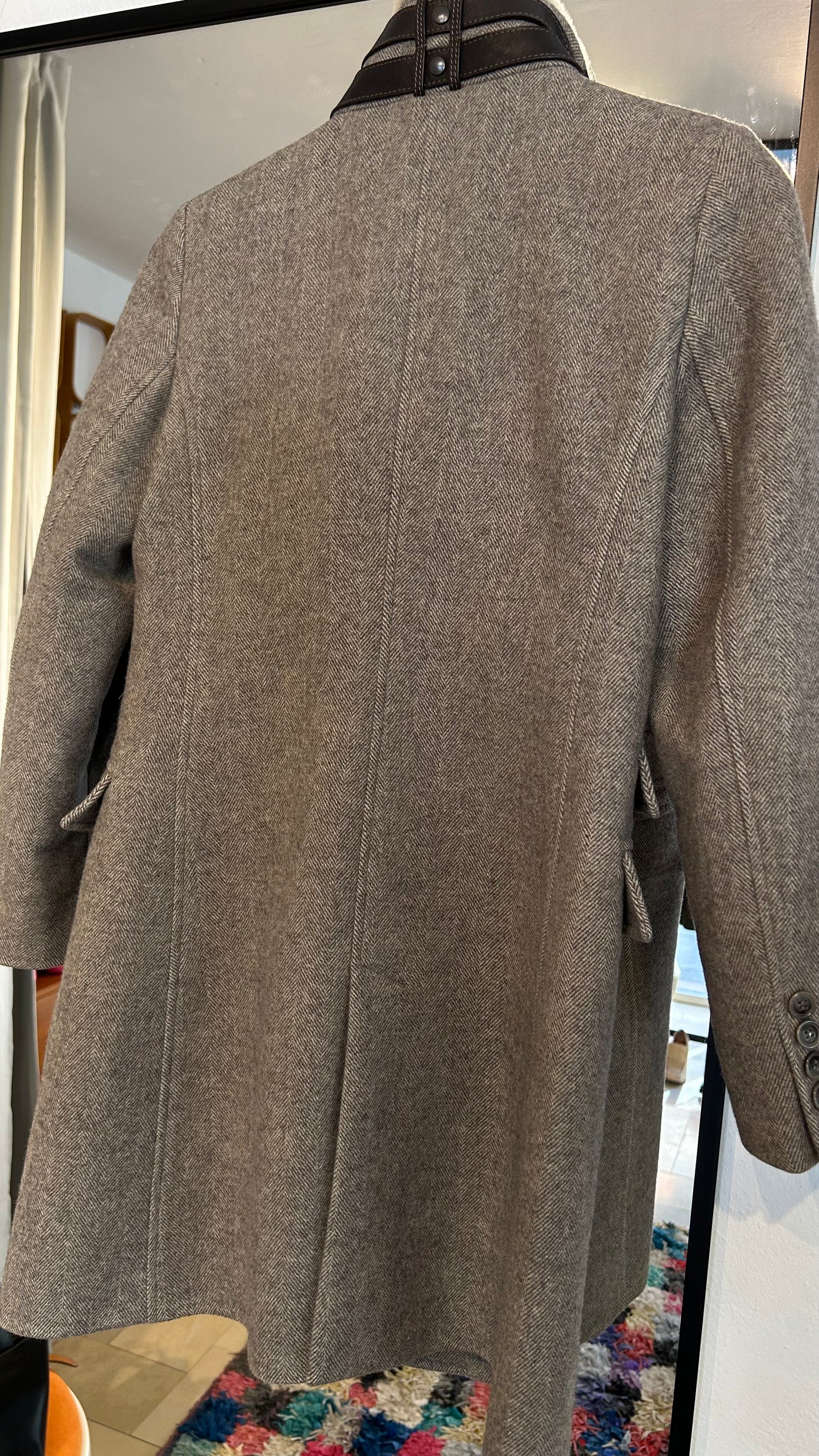 MABRUN Wollmantel braun Fischgrät / 36