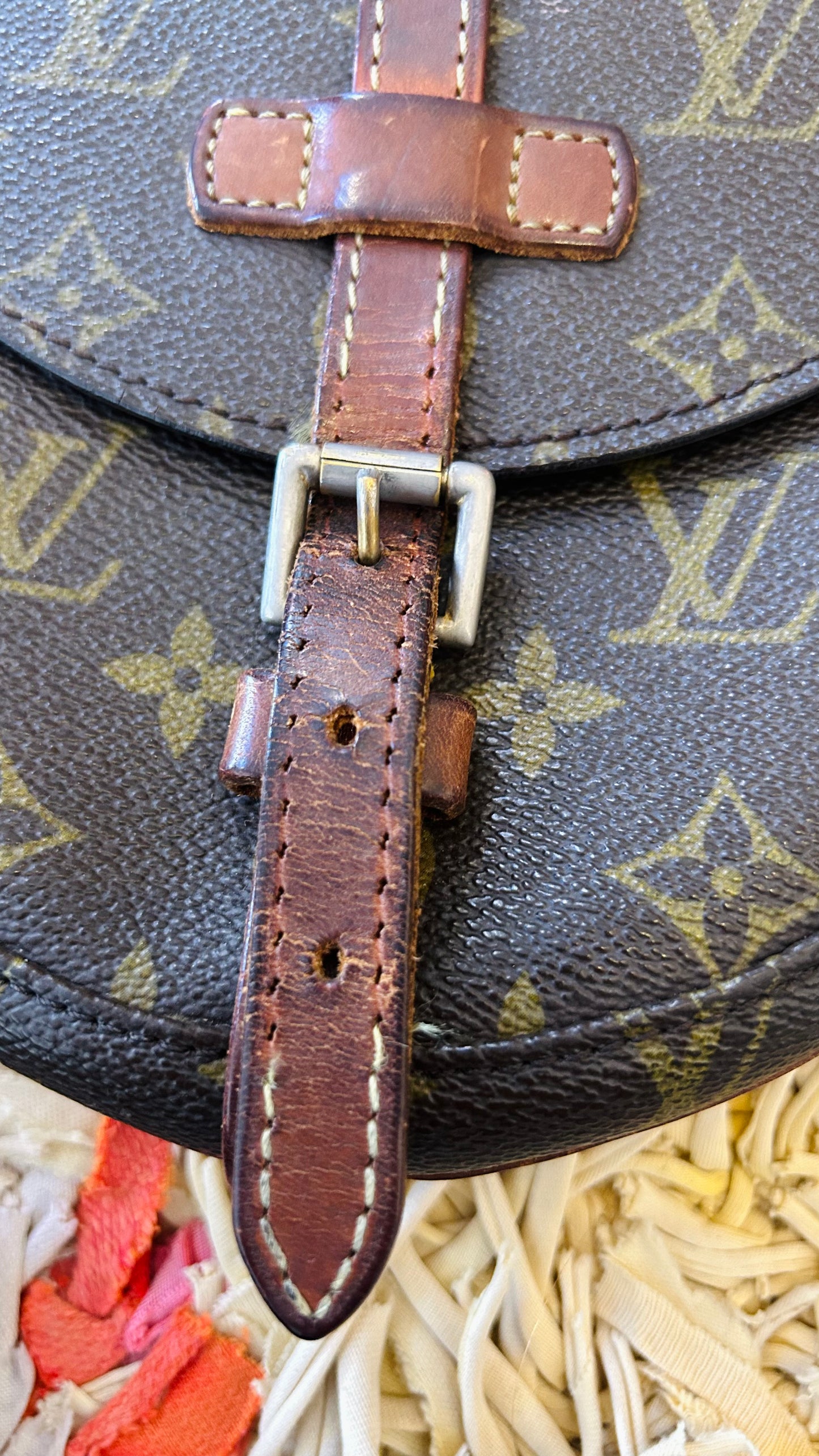 LOUIS VUITTON Vintage Crossbody Bag Monogram Canvas braun