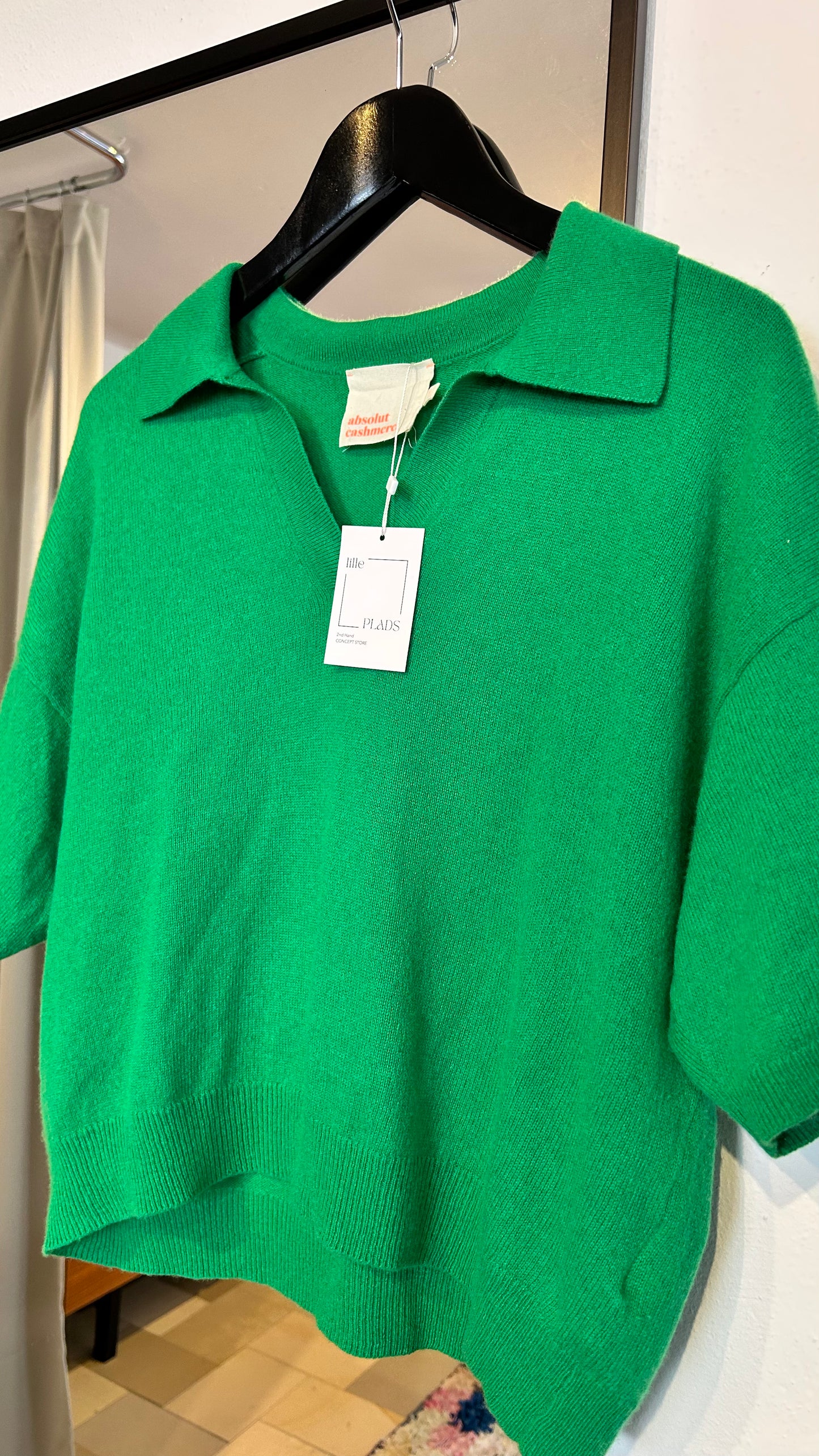 ABSOLUT CASHMERE Poloshirt grün / S
