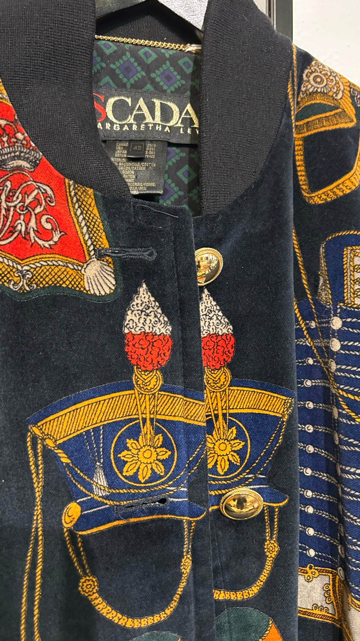 ESCADA Vintage Bomberjacke Samt / M