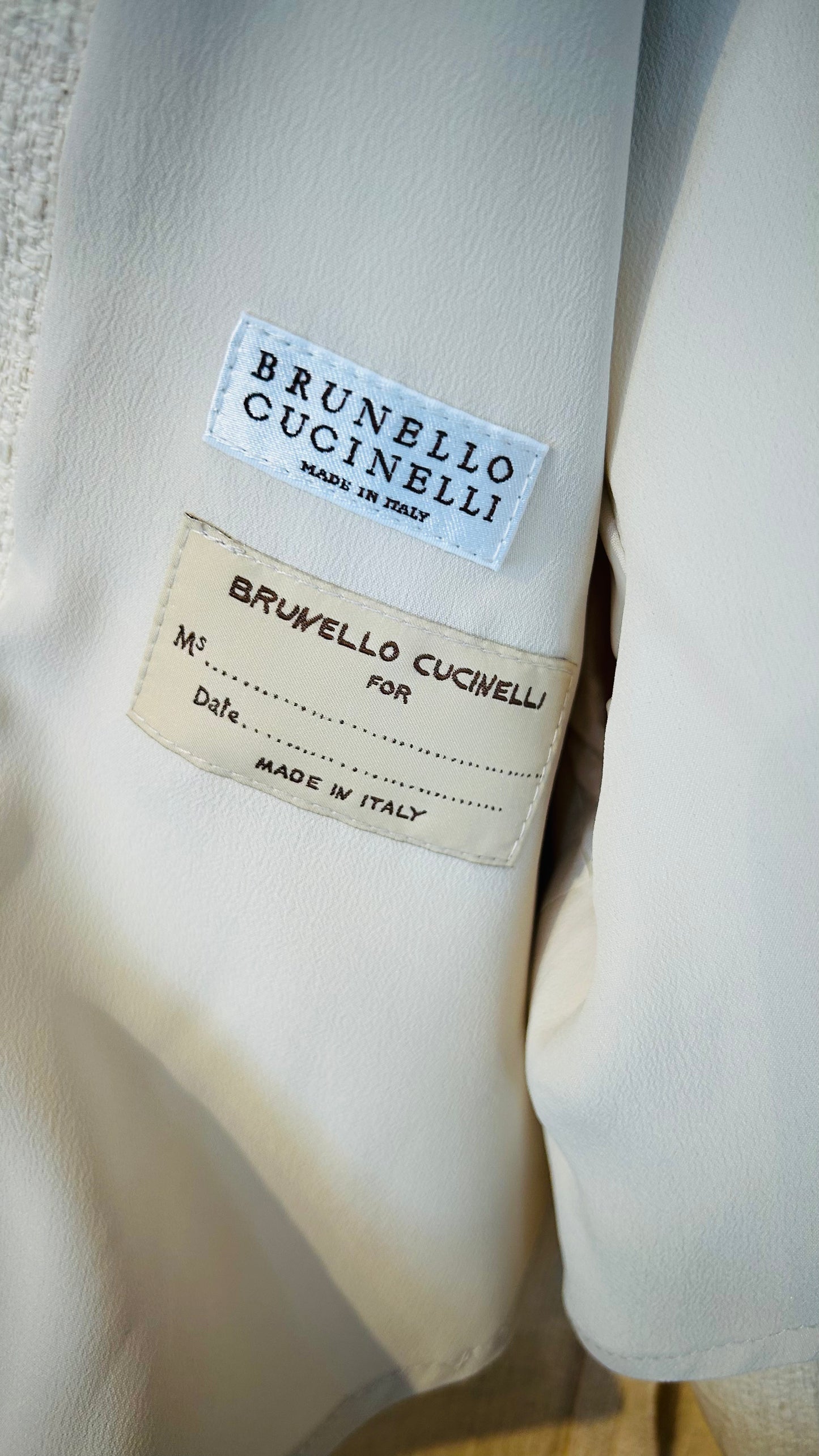 BRUNELLO CUCINELLI Blazerjacke creme