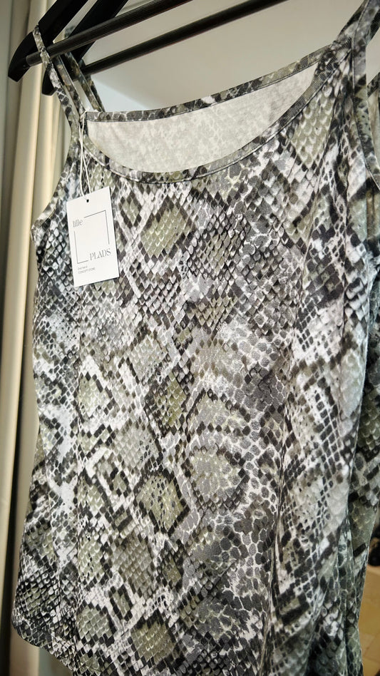 RIANI Top grün Snake