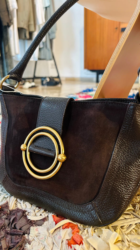 FURLA Vintage Schultertasche braun