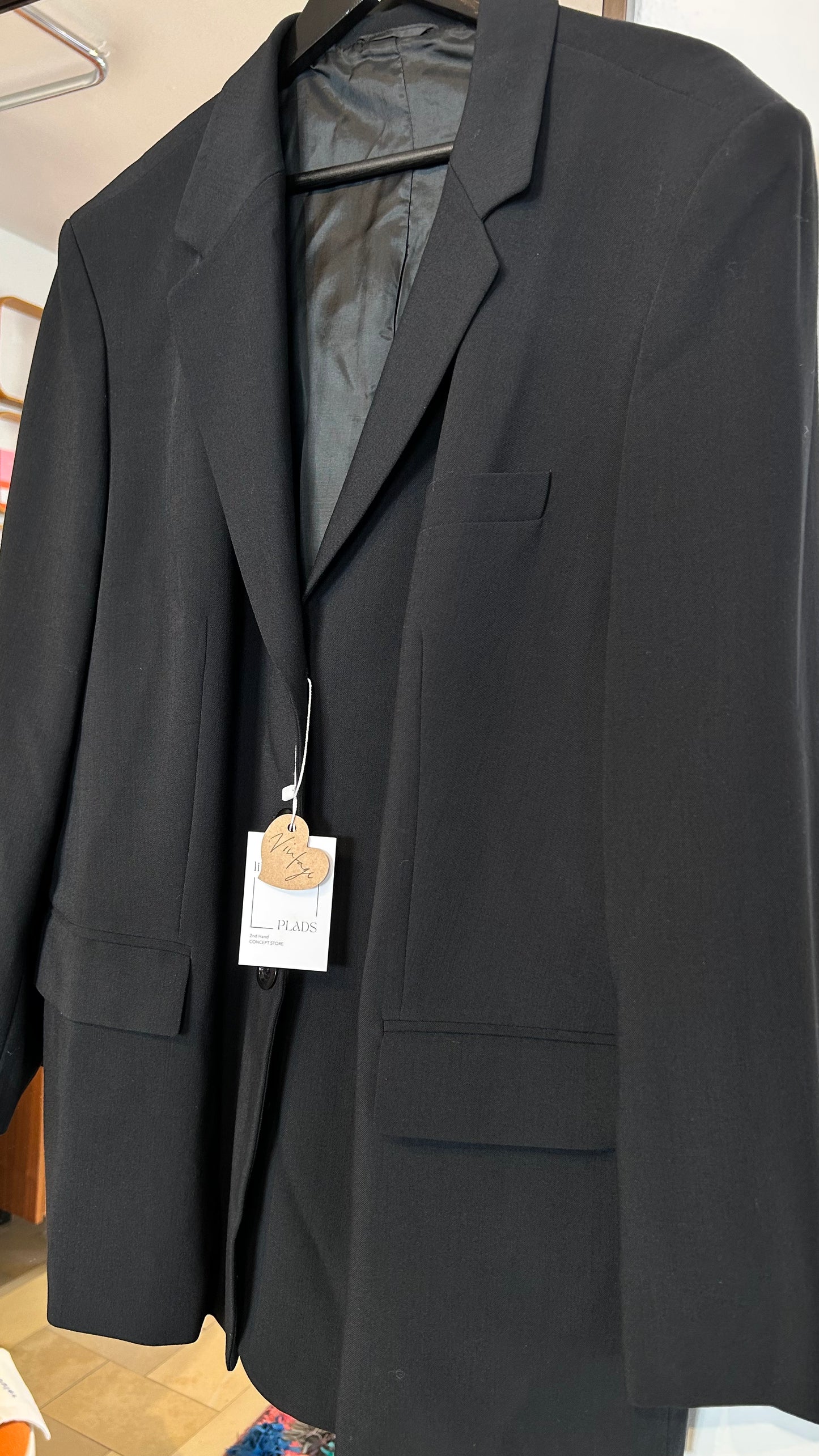 VINTAGE Blazer schwarz / L - XL