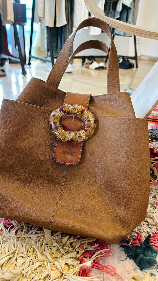 COCCINELLE Tasche braun Schnalle