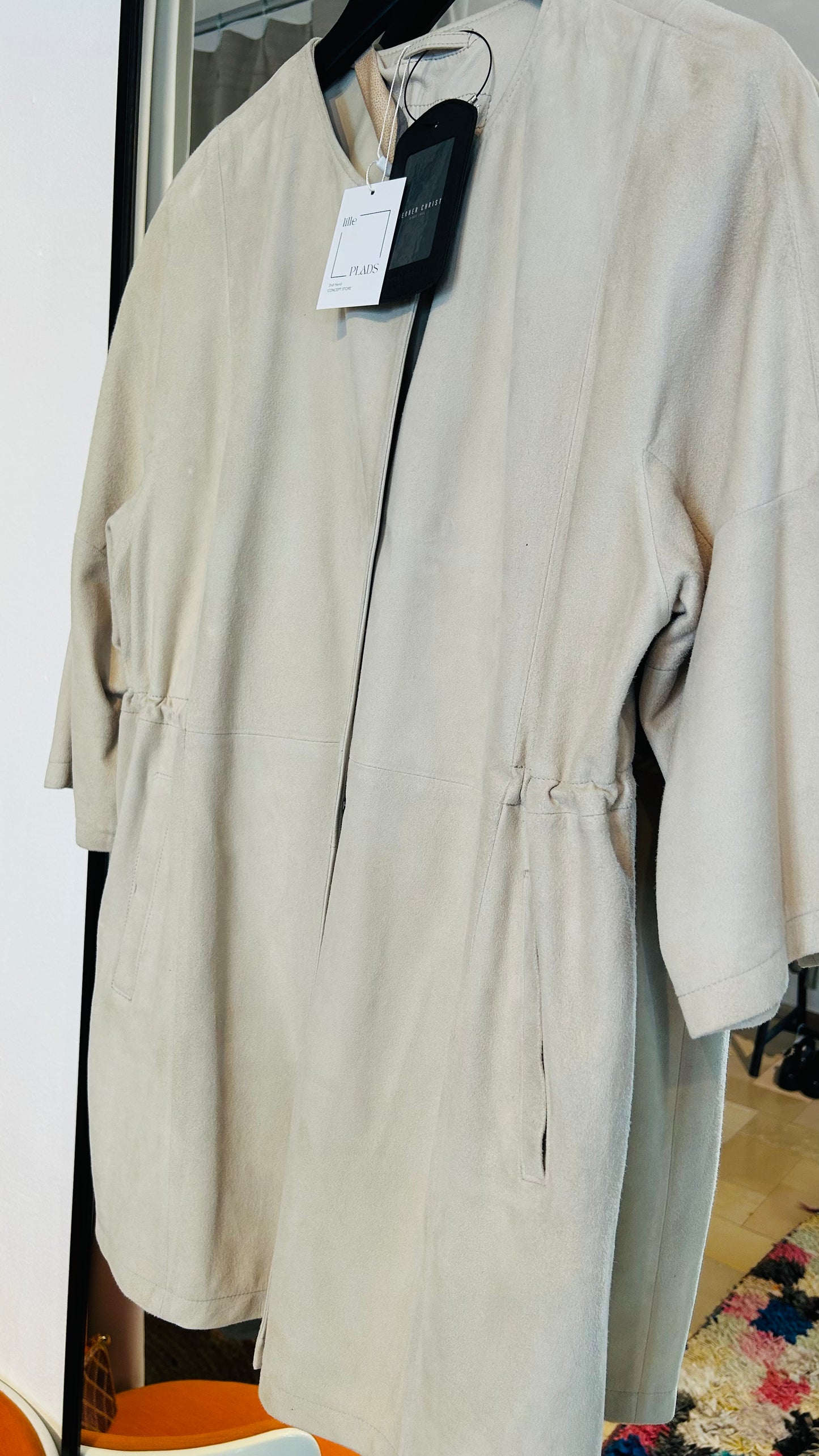 WERNER CHRIST Vintage Ledermantel / 42