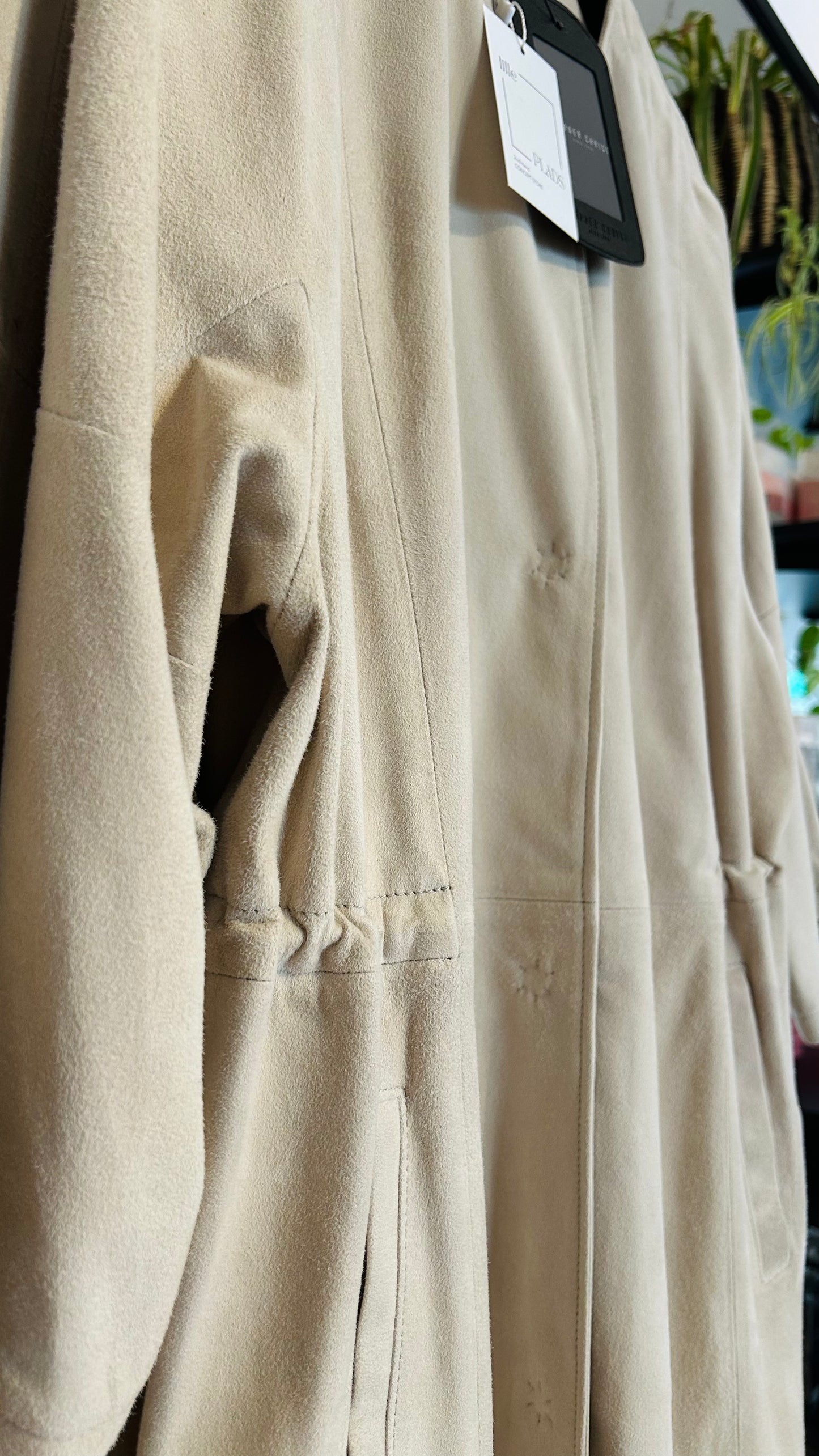 WERNER CHRIST Vintage Ledermantel / 42