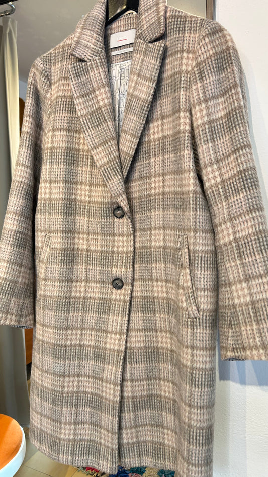 CINQUE Wollmantel Karo / S-M