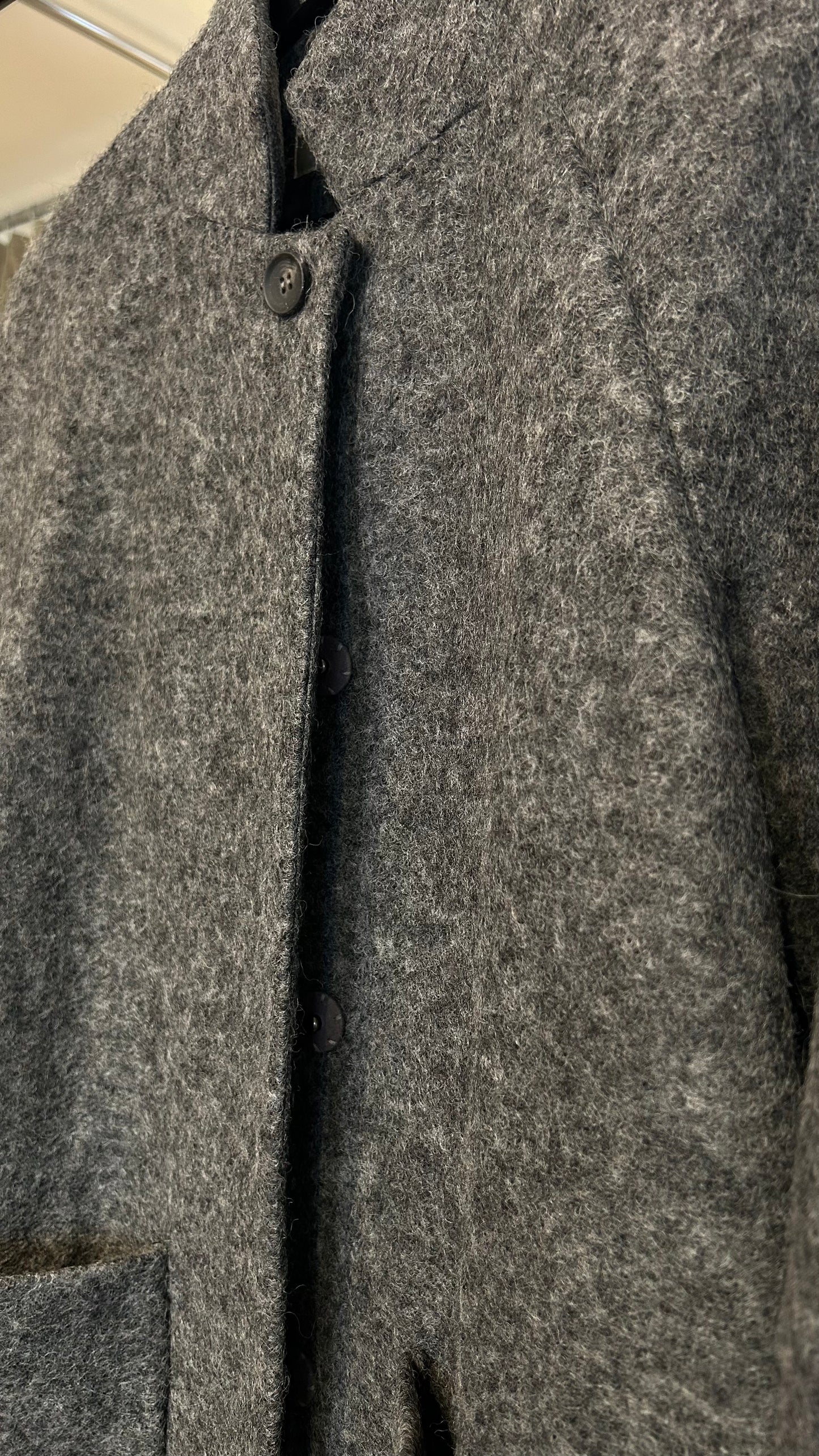 SELECTED FEMME Wollmantel anthr. / 40