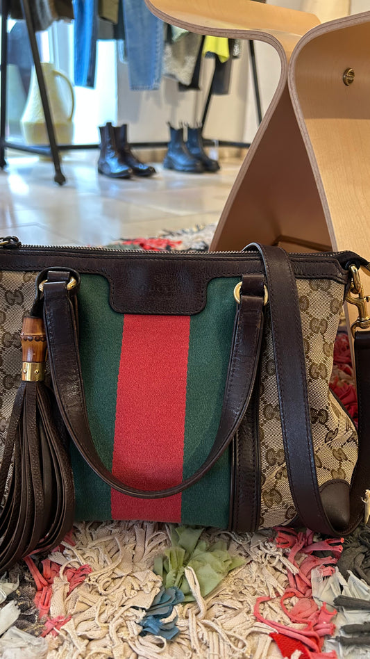 GUCCI Vintage Handtasche Boston - Monogram Canvas