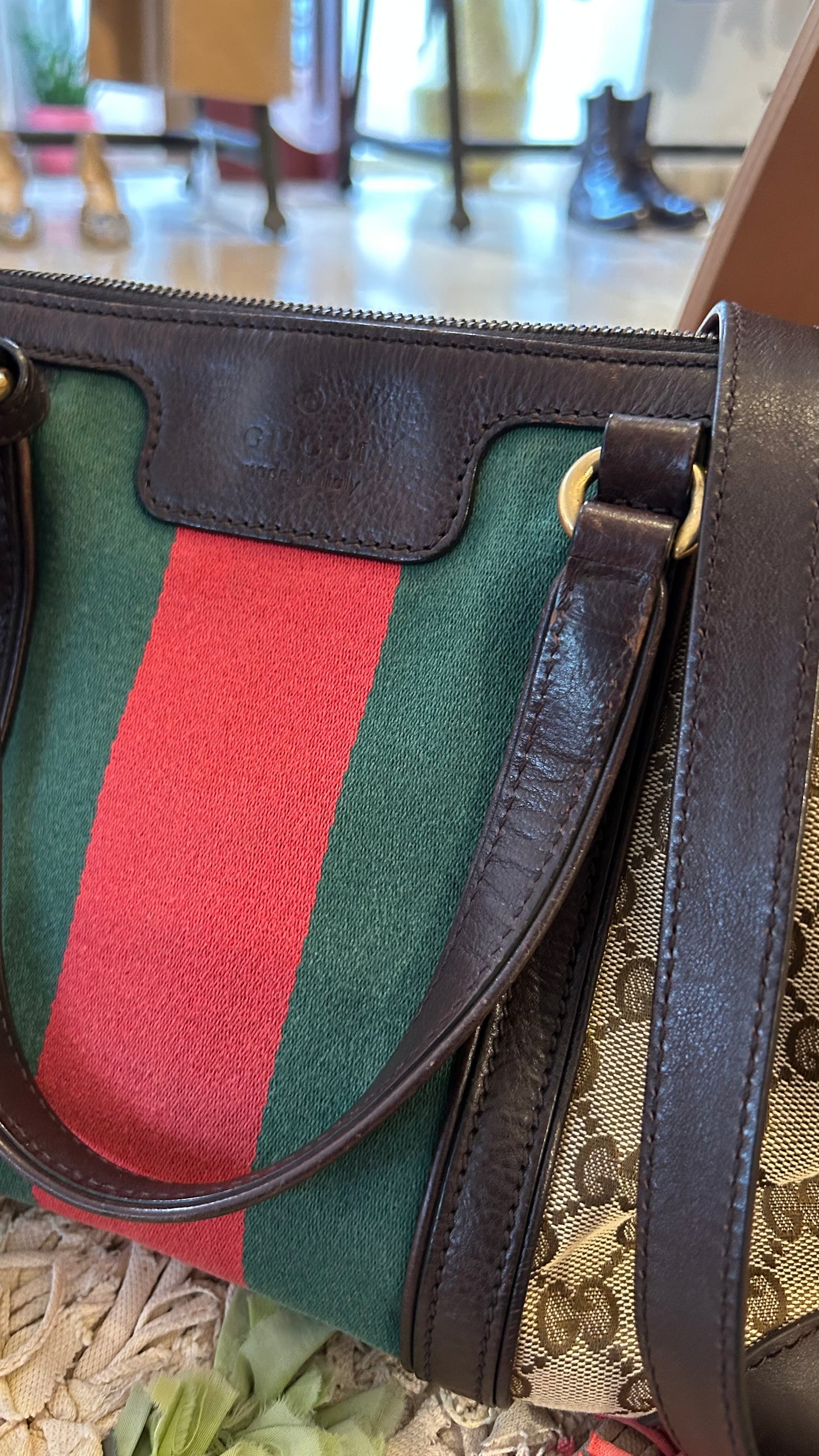 GUCCI Vintage Handtasche Boston - Monogram Canvas