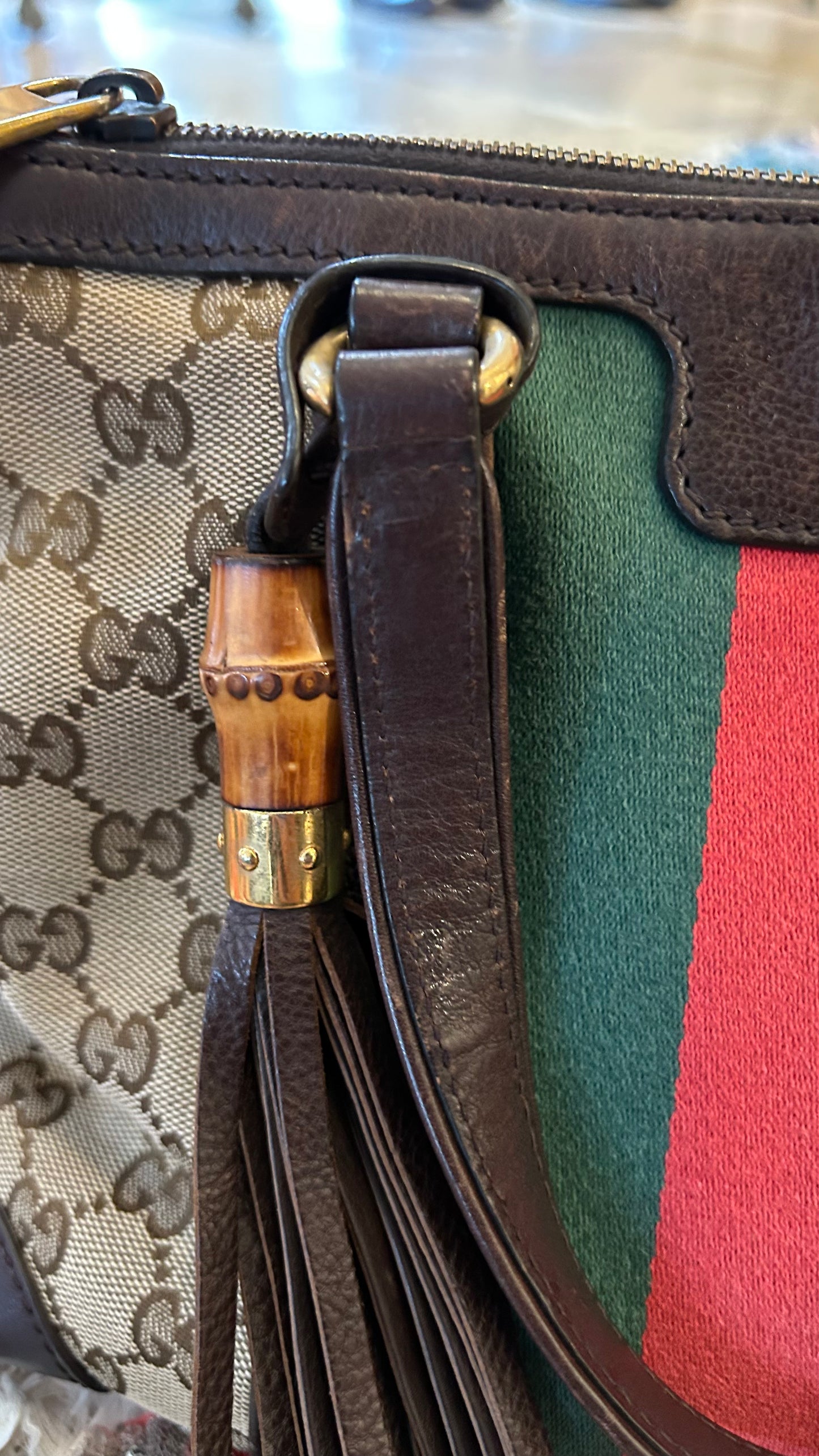 GUCCI Vintage Handtasche Boston - Monogram Canvas