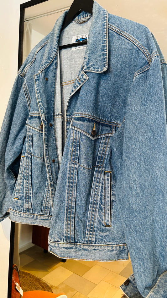 VINTAGE Jeansjacke denim blue washed