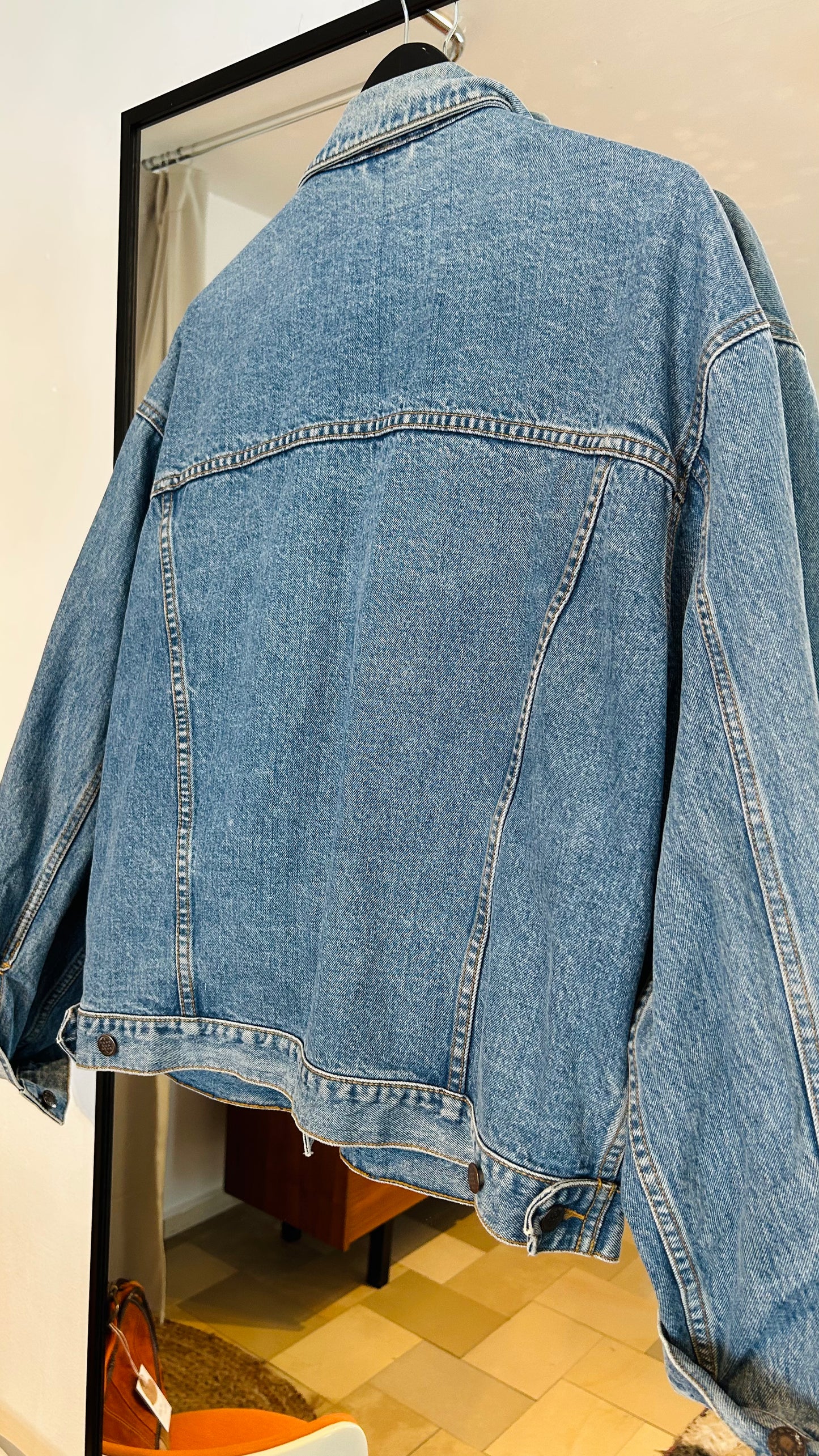 VINTAGE Jeansjacke denim blue washed