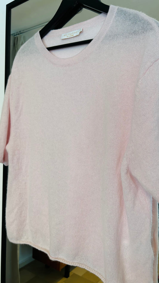 MIA FRATINO Kaschmirpullover rosa