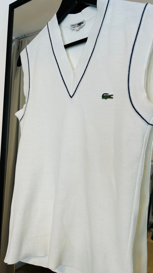 LACOSTE Pullunder Vintage weiß