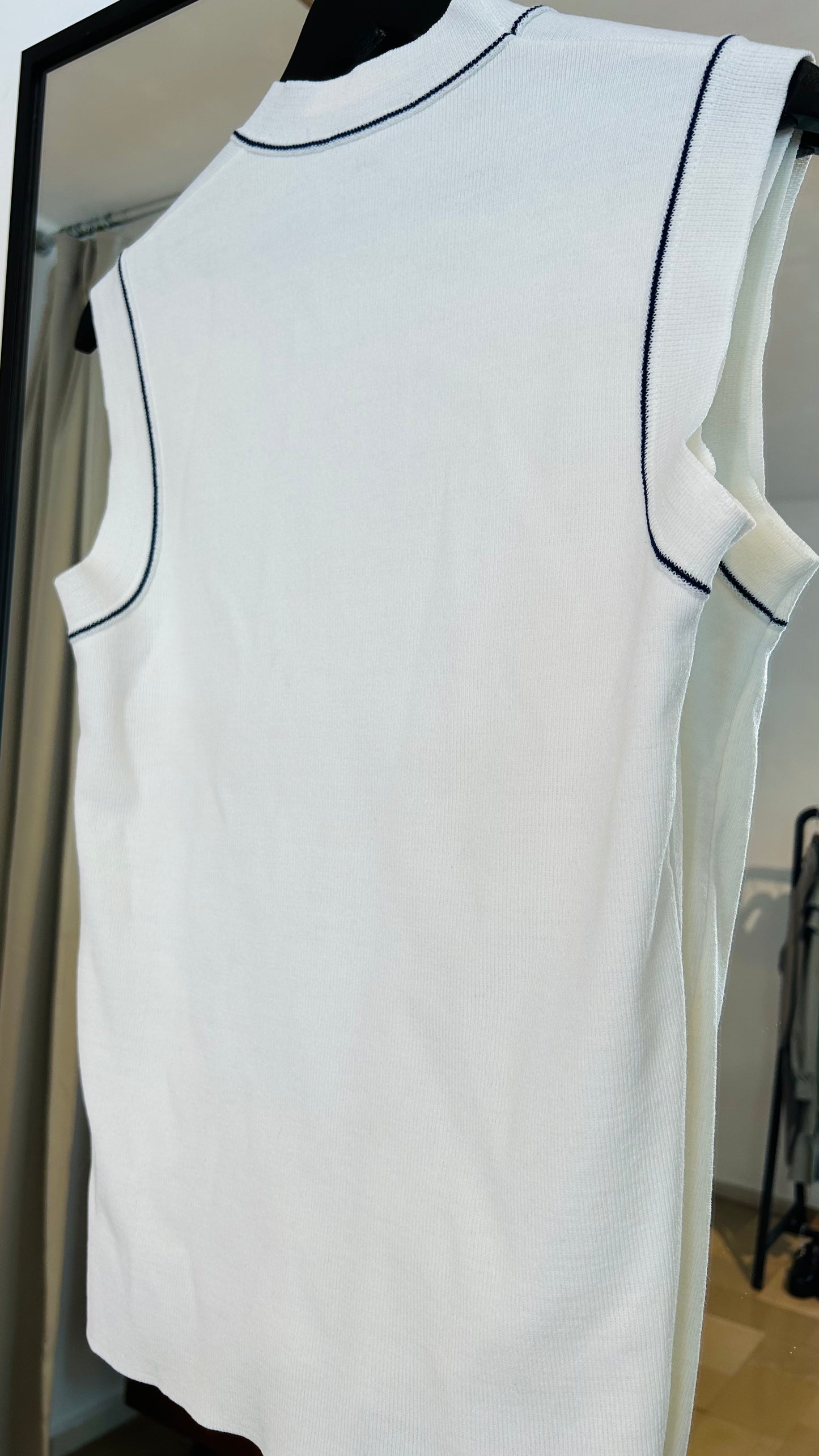 LACOSTE Pullunder Vintage weiß