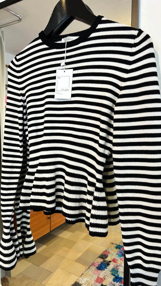 MAX MARA Pullover bl./white Stripes / 34