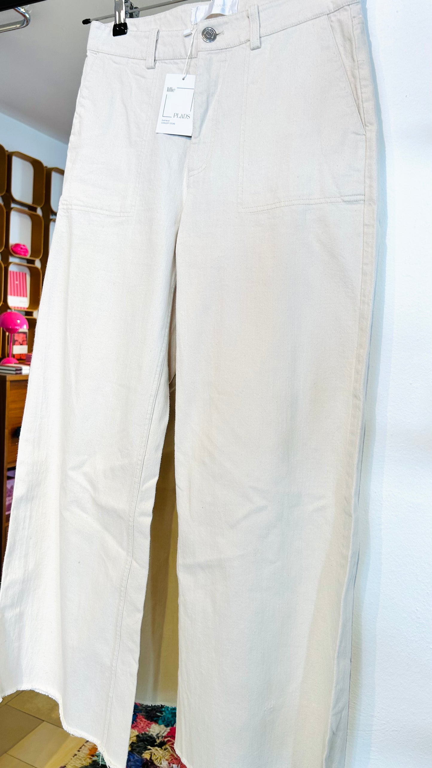 SAMSOE SAMSOE Jeans wideleg creme / 28