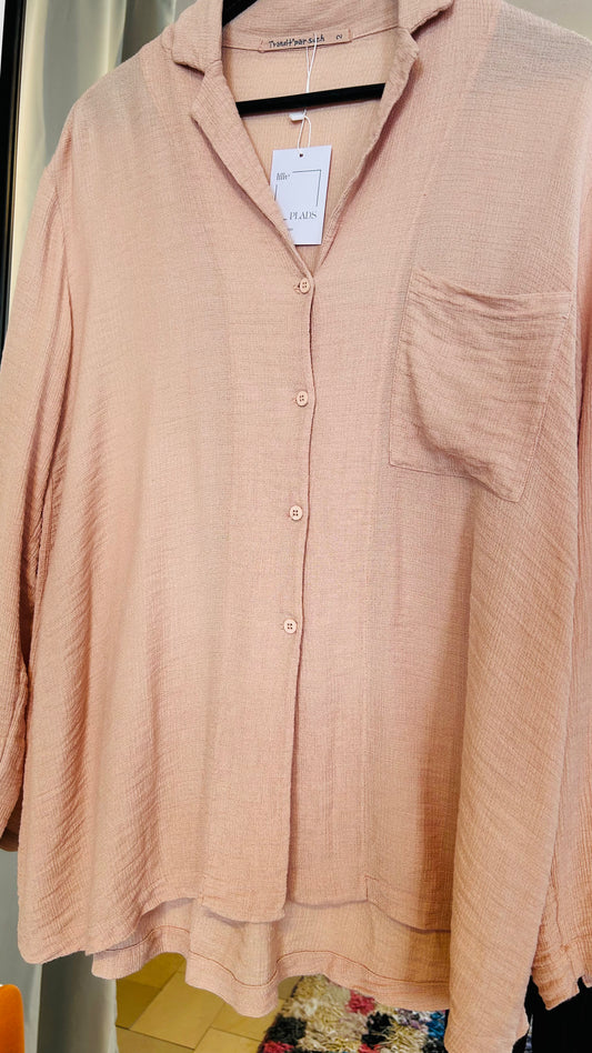 TRANSIT PAR SUCH Bluse rosa