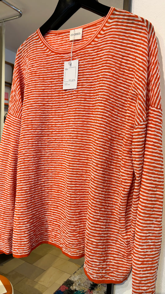 CLOSED Strickshirt langarm orange / M