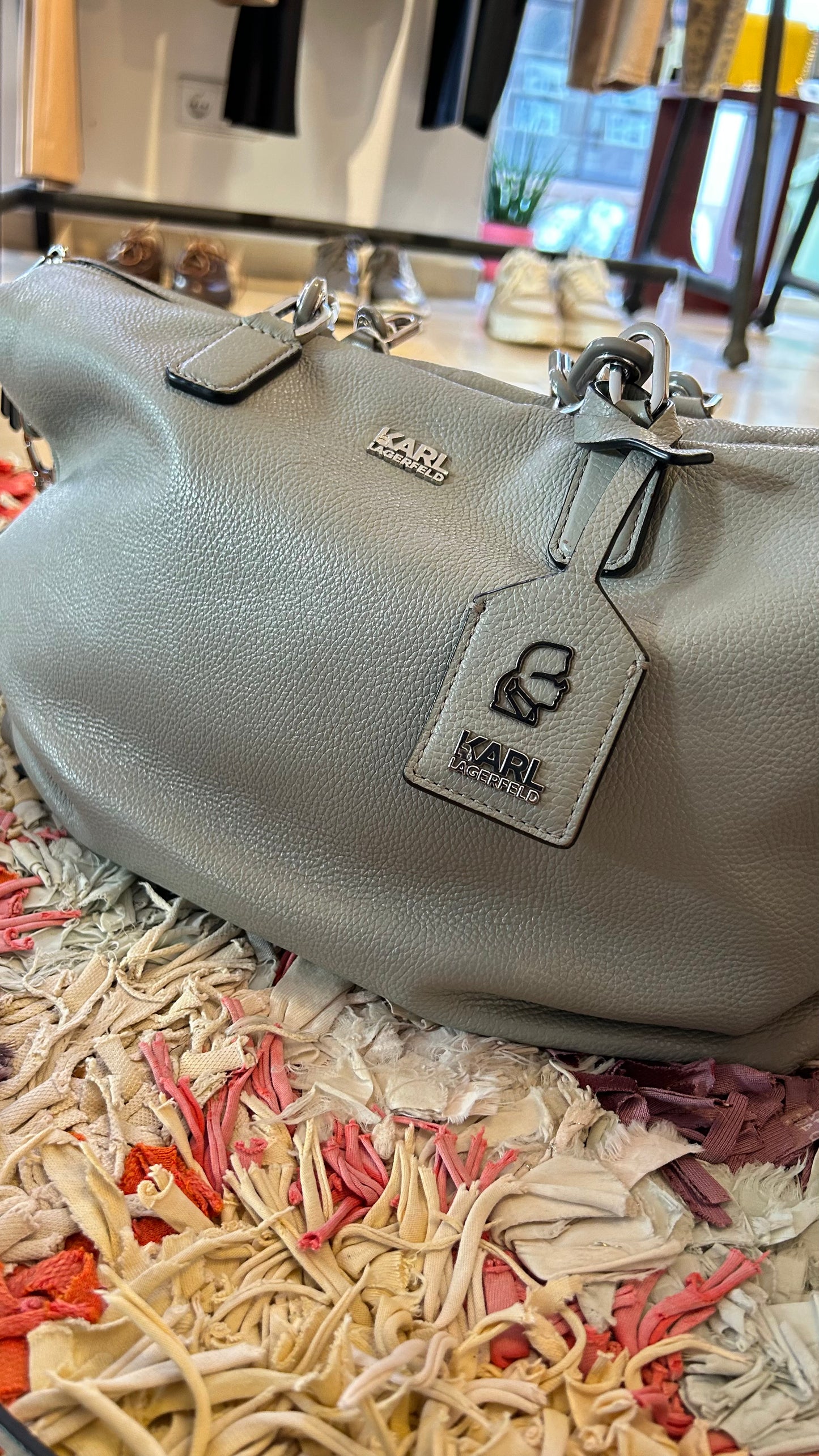 KARL LAGERFELD Tasche grau