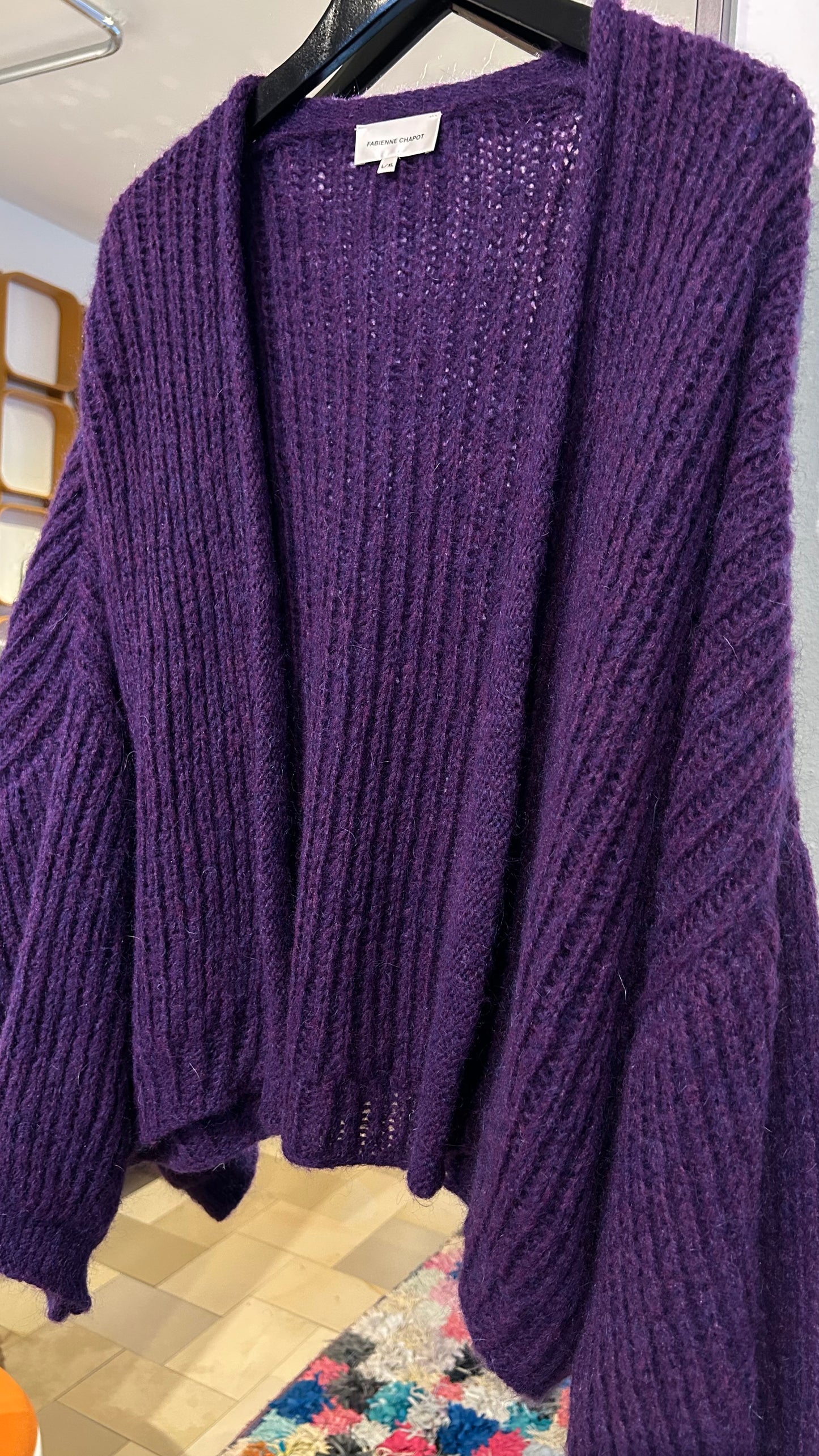 FABIENNE CHAPOT Cardigan lila / L-XL