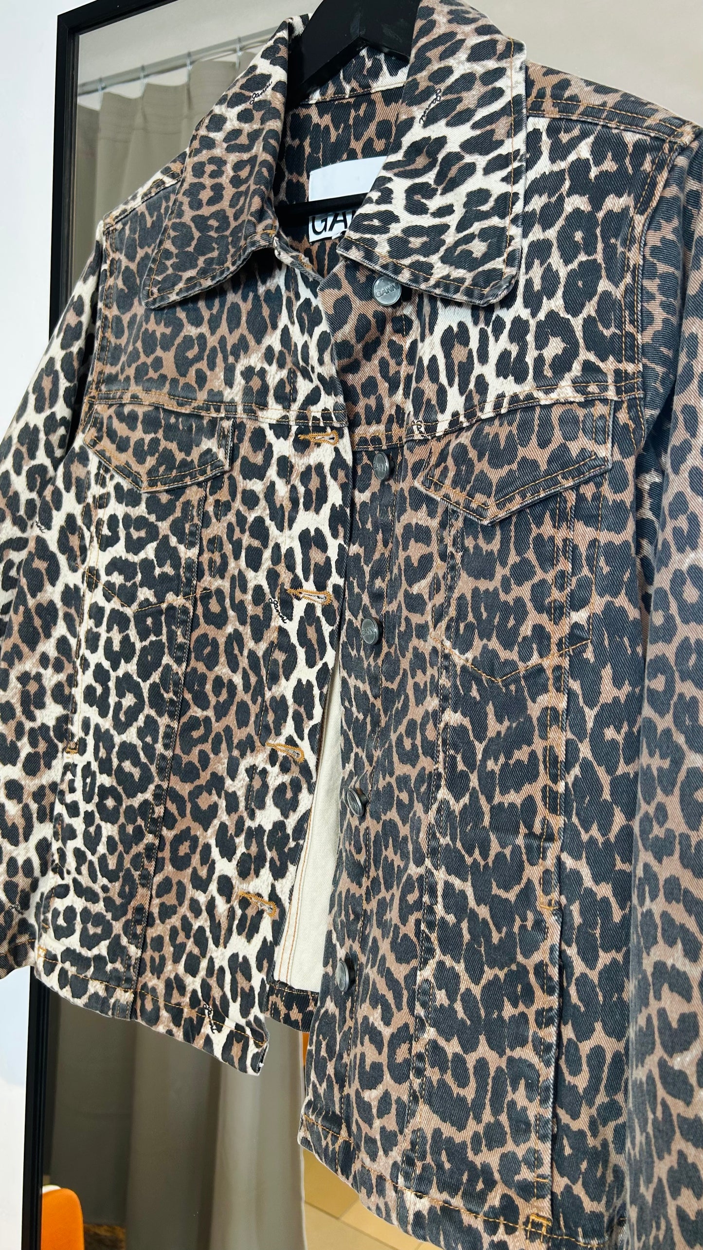 GANNI Jacke Denim Leo