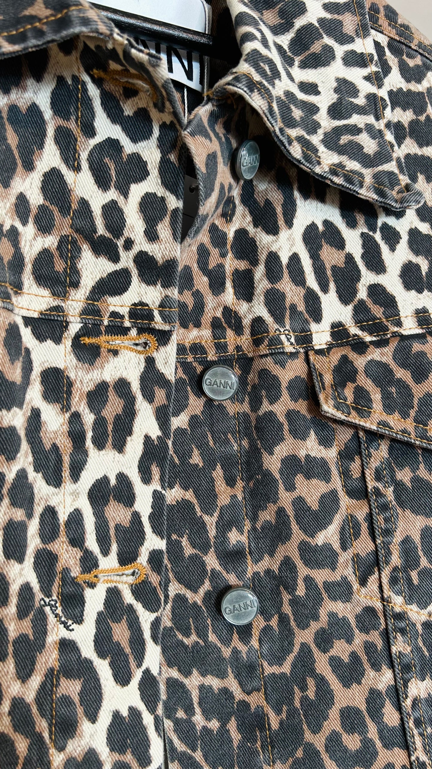 GANNI Jacke Denim Leo