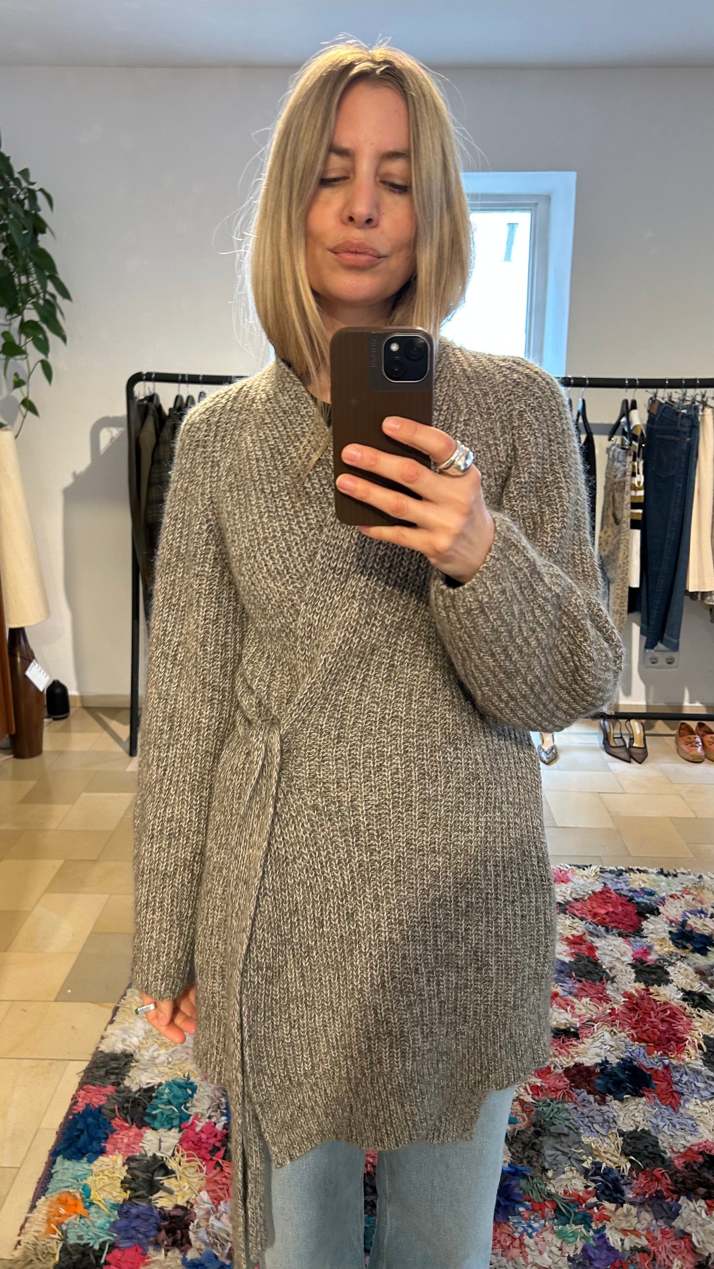 LUISA CERANO Strickjacke melange / 42