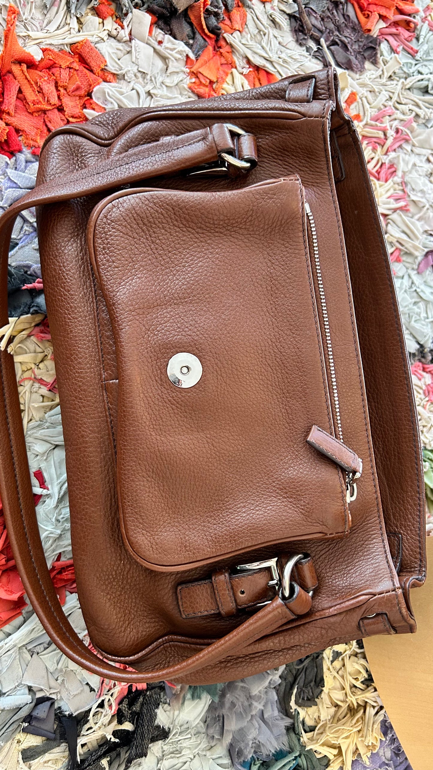 PRADA Vintage Handtasche Midi braun