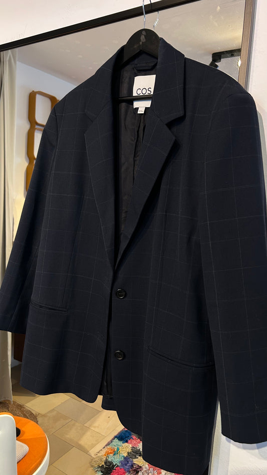 COS Blazer navy Karo / 40