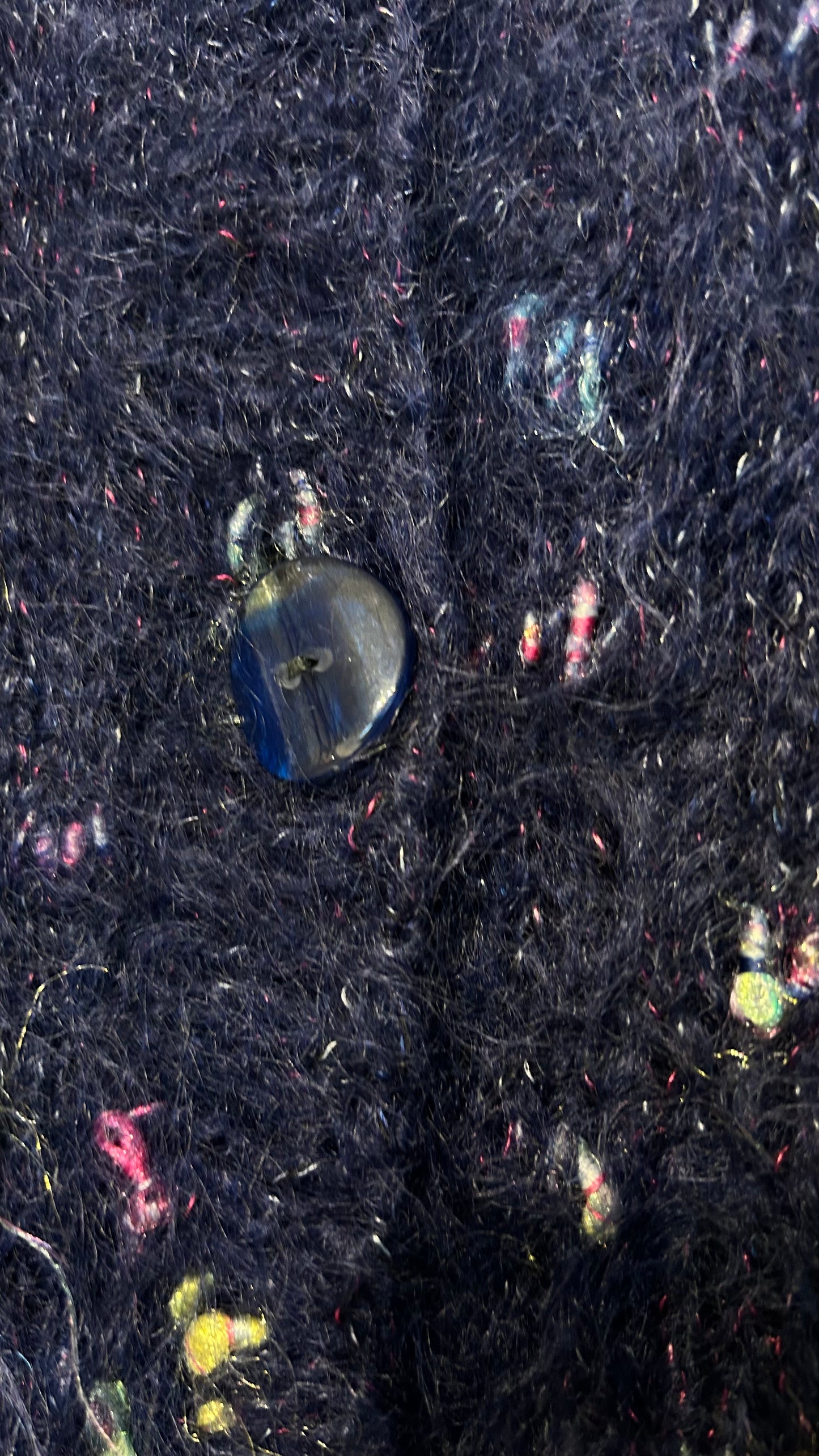 VINTAGE Handmade Strickjacke blau / M