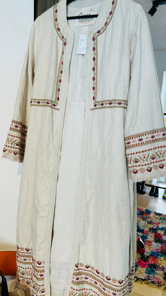 ODD MOLLY Kaftan Mantel beige