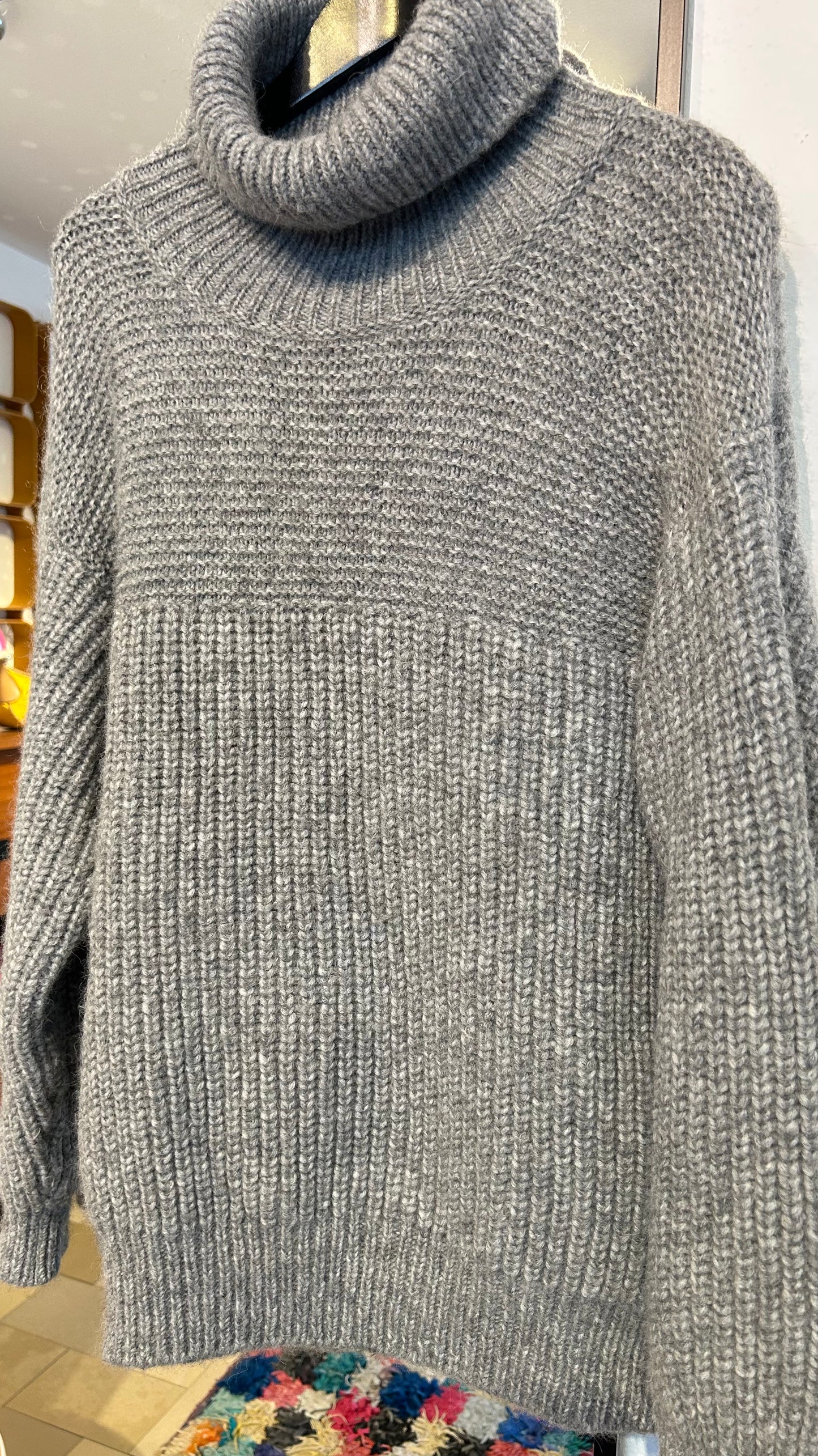 CLOSED Strickpulli Alpaka grau / L