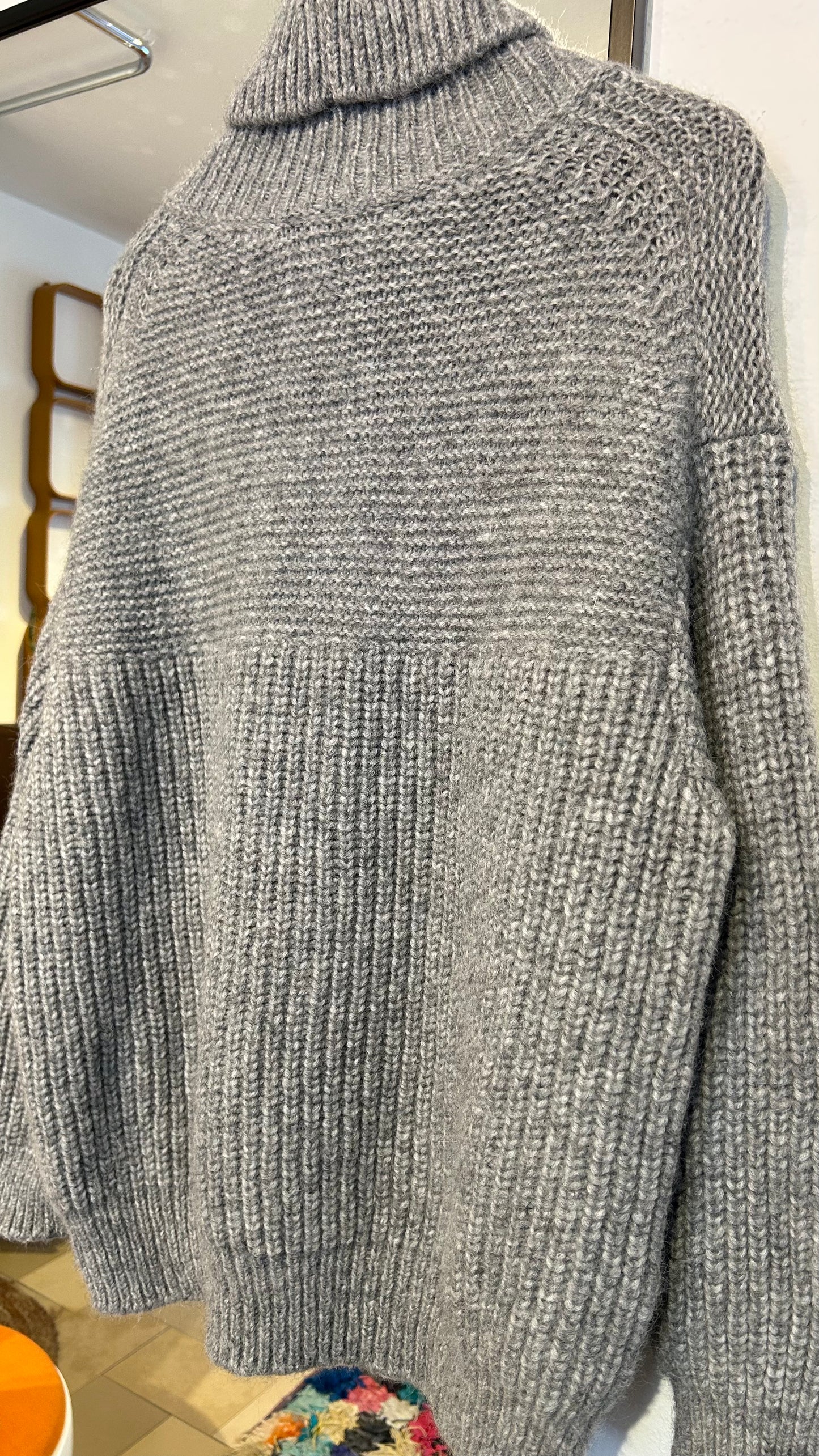 CLOSED Strickpulli Alpaka grau / L