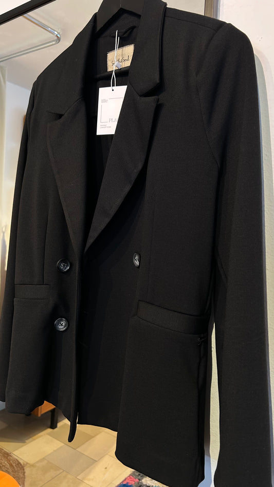 SMITH & SOUL Fitted Jersey Blazer blk / M