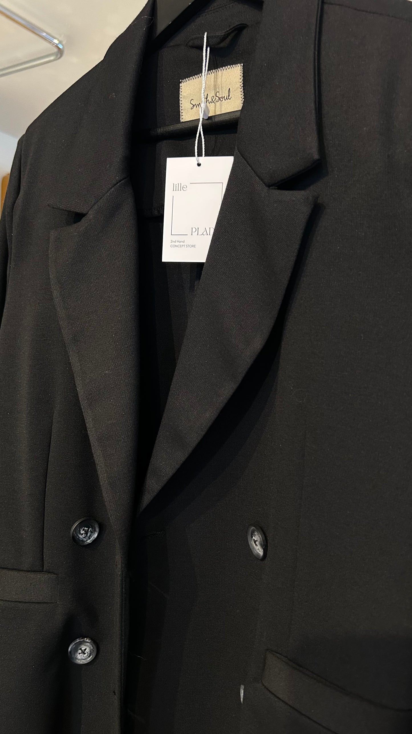 SMITH & SOUL Fitted Jersey Blazer blk / M