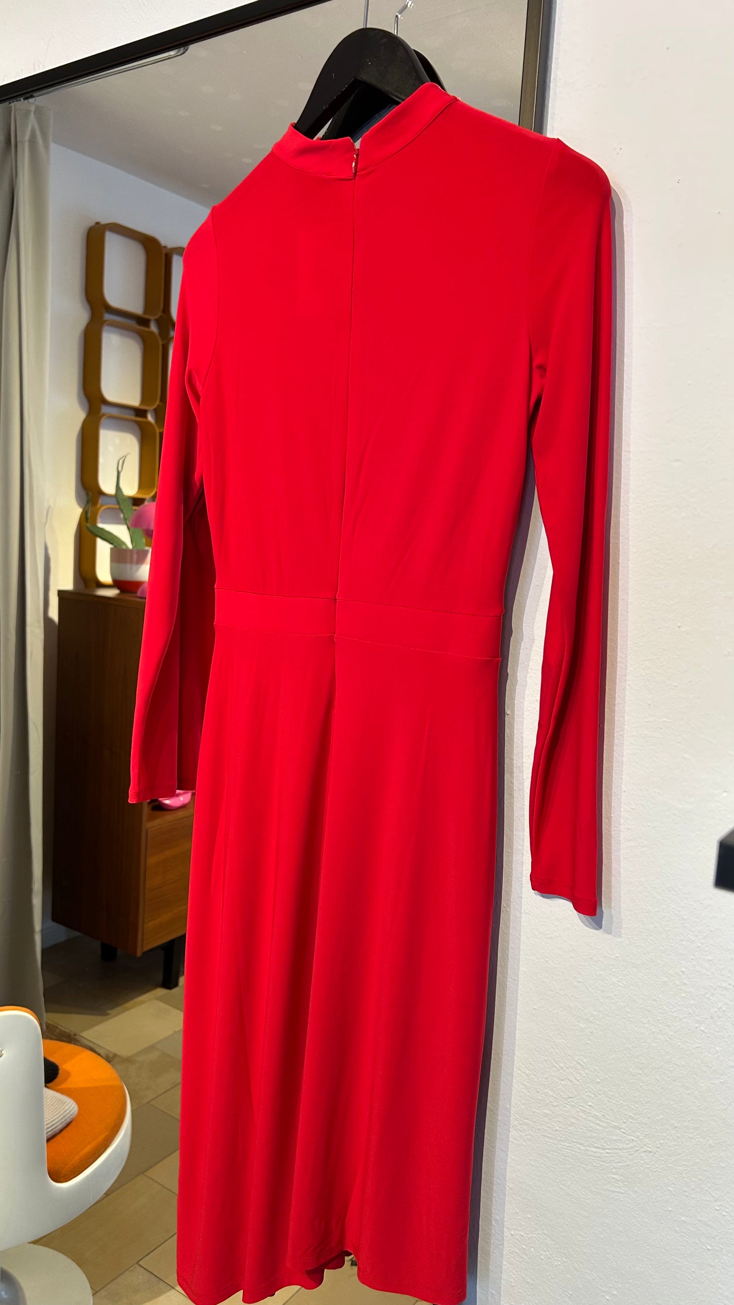 REKEN MAAR Jerseykleid rot / XS