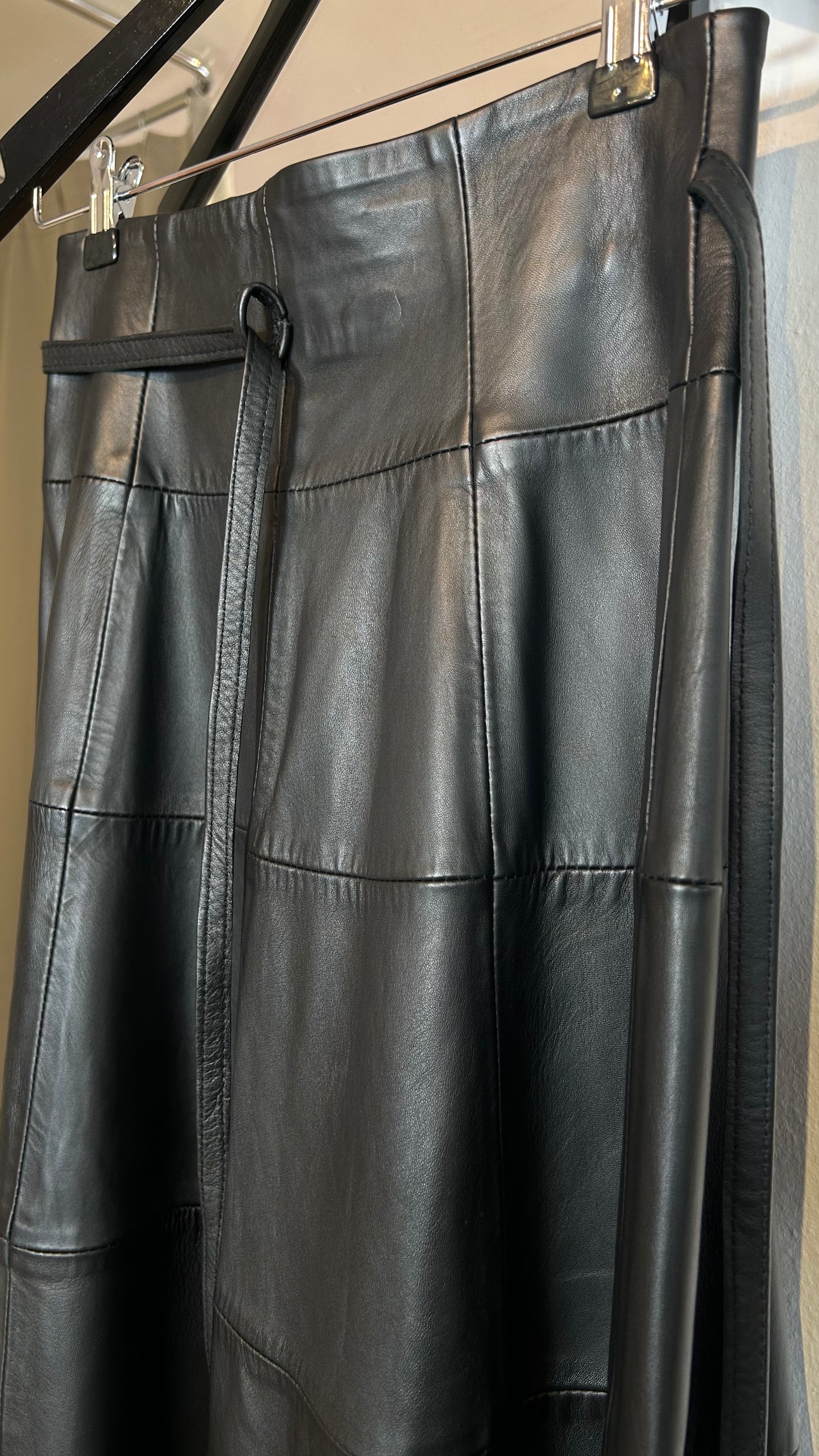 8 BY YOOX Leder Maxirock / XS-S