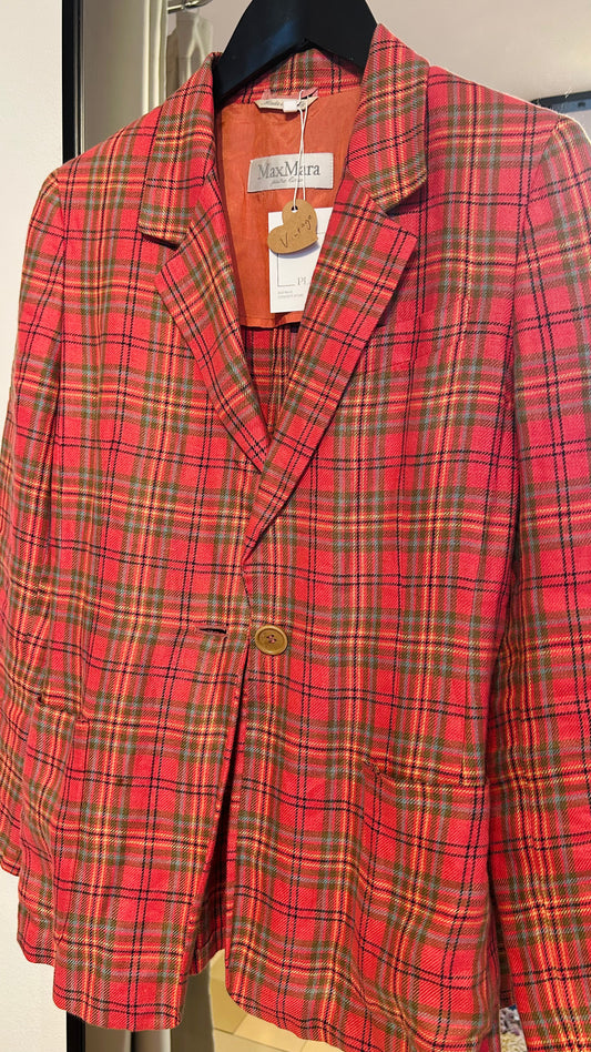 MAX MARA Vintage Blazer Karo