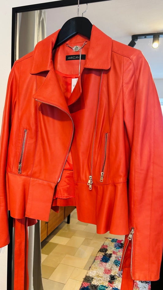 MARC CAIN Lederjacke koralle