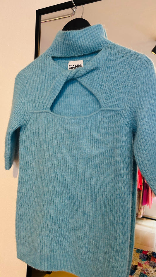 GANNI Strickpullover türkis